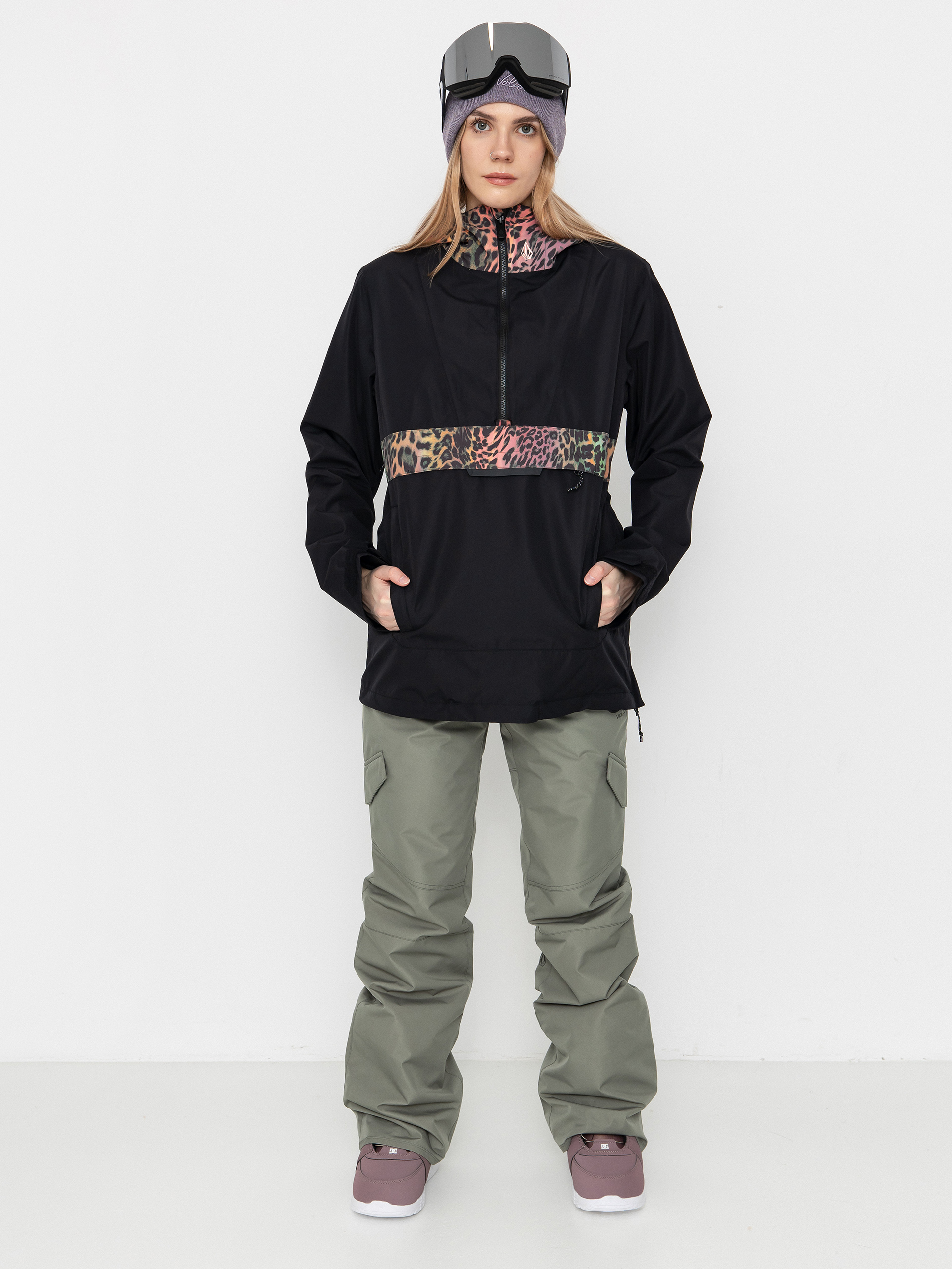 Snowboardová bunda Volcom Ashfield Pullover Wmn (black)