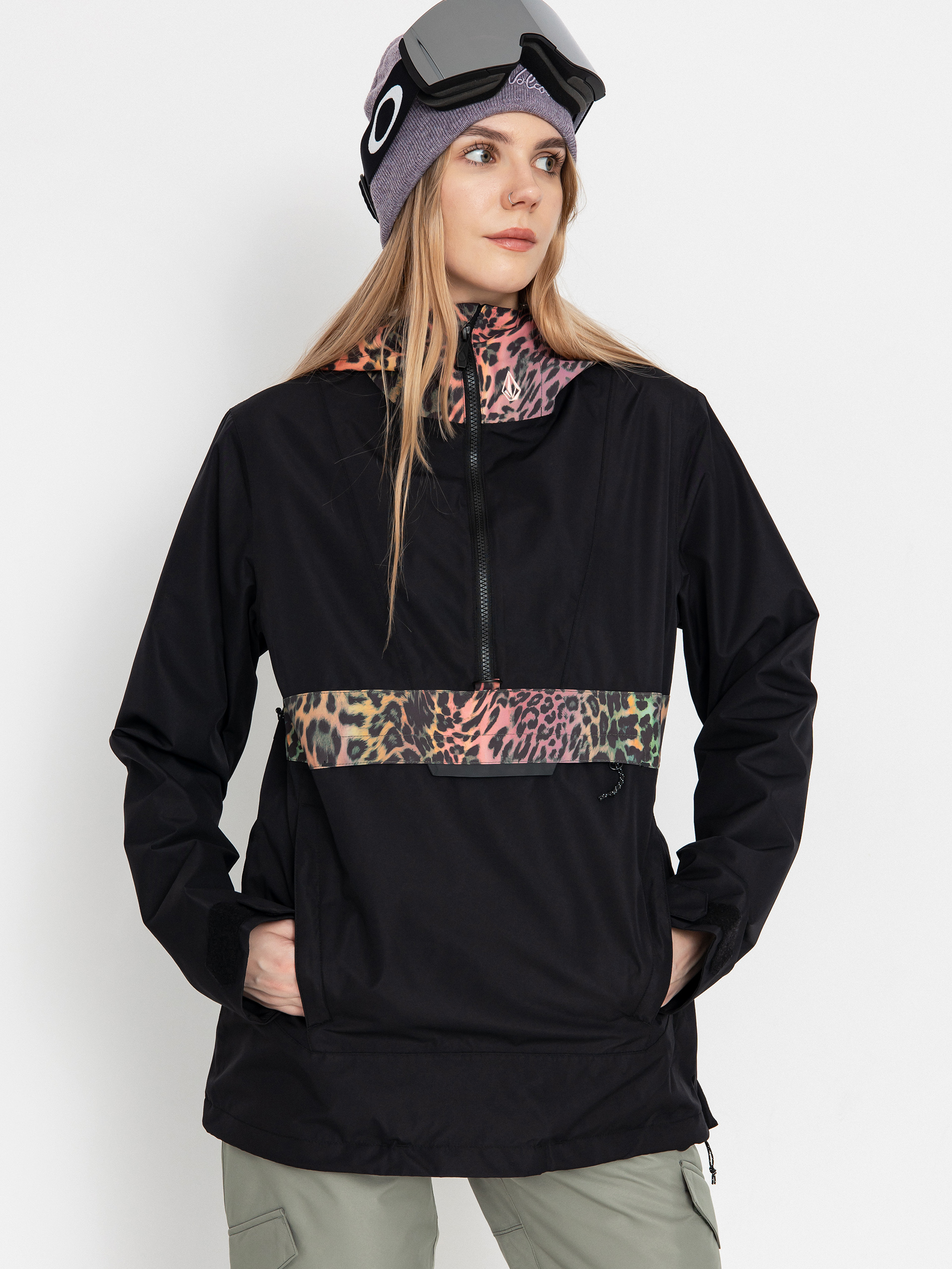 Dámska Snowboardová bunda Volcom Ashfield Pullover (black)