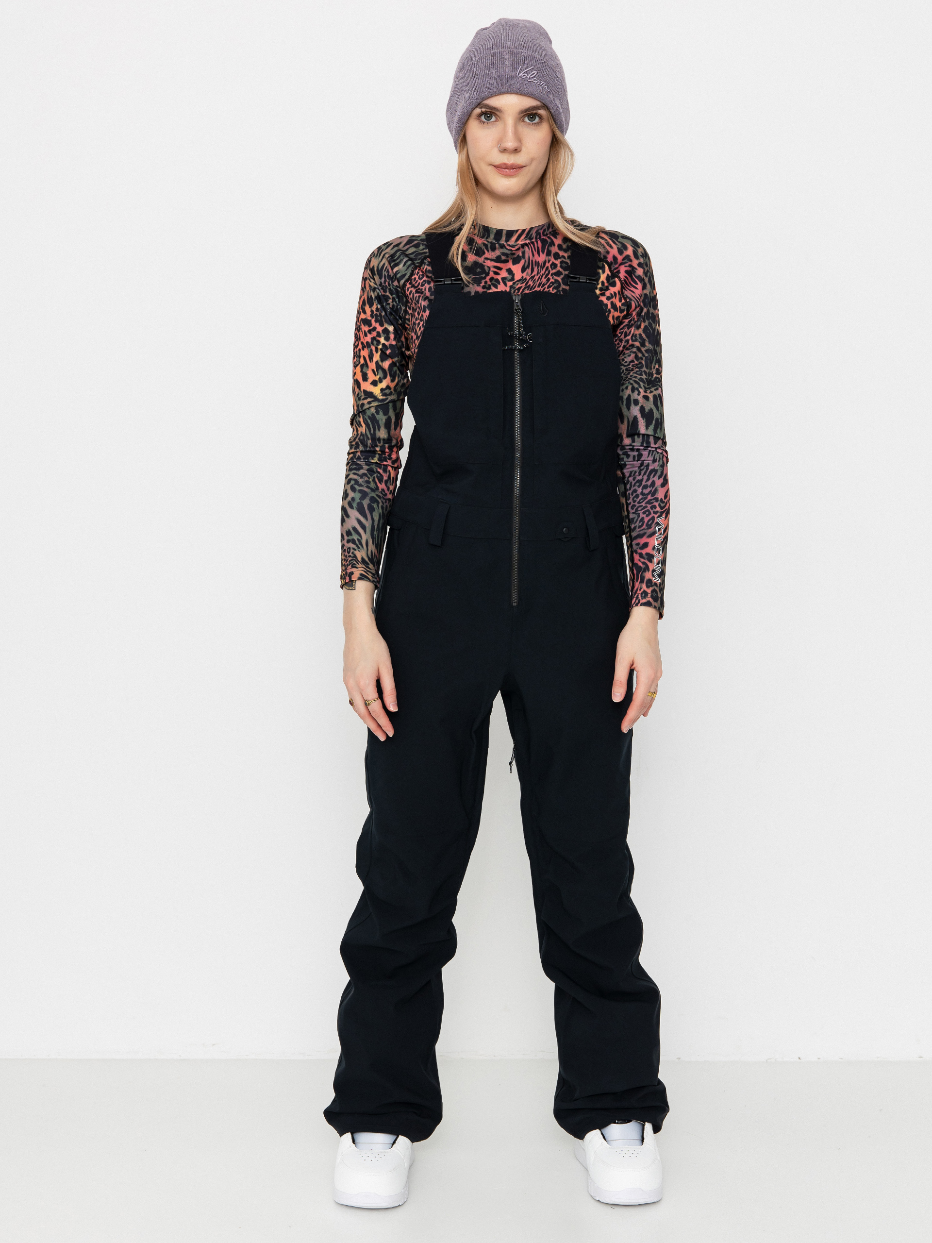 Snowboardové nohavice Volcom Swift Bib Overall Wmn (black)