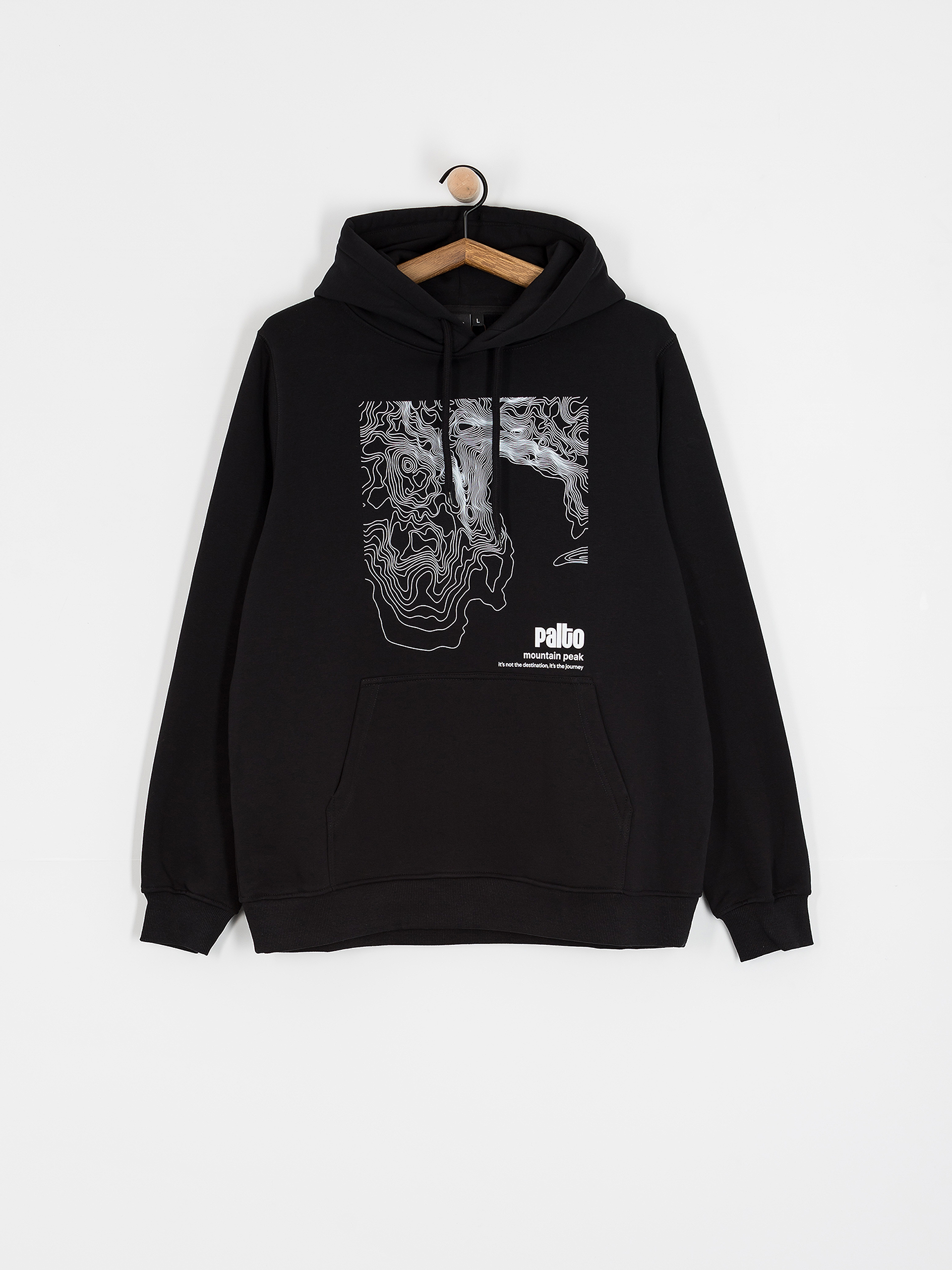 Mikina s kapucu0148ou Palto Topography HD (black)