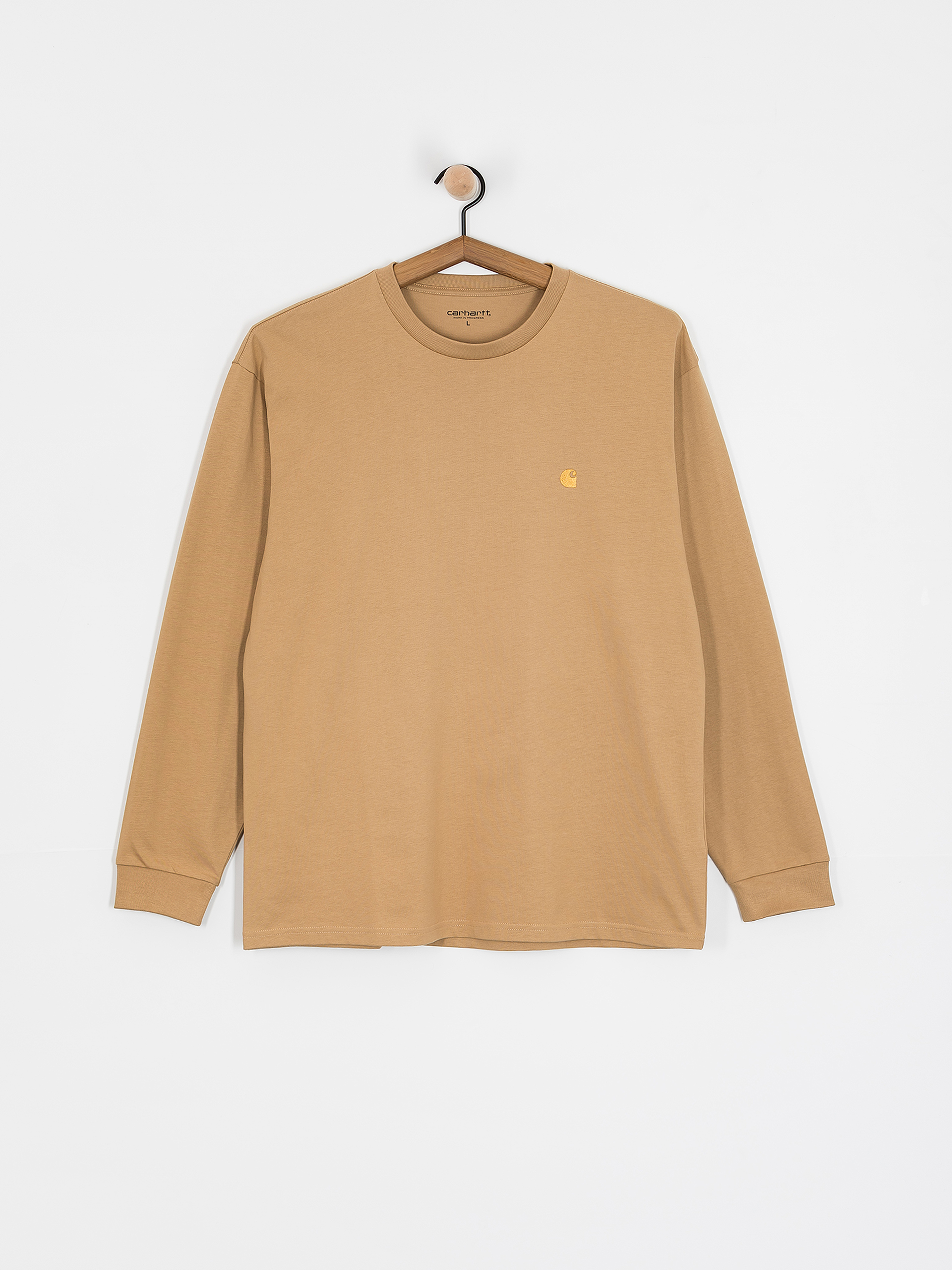 Triko Carhartt WIP Chase (dusty h brown/gold)