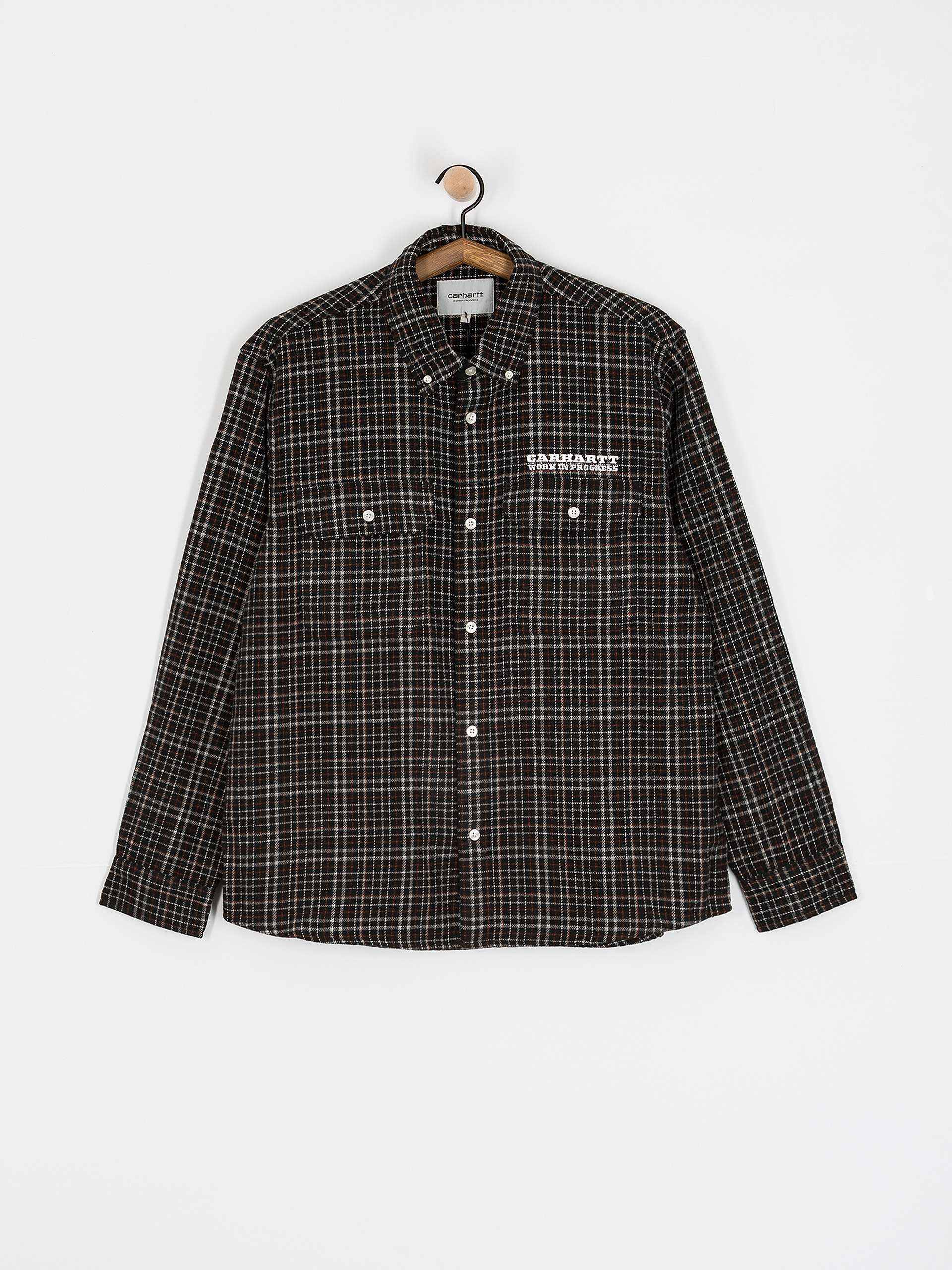 Košeľa Carhartt WIP Runaway Millett (millett check black/wax)