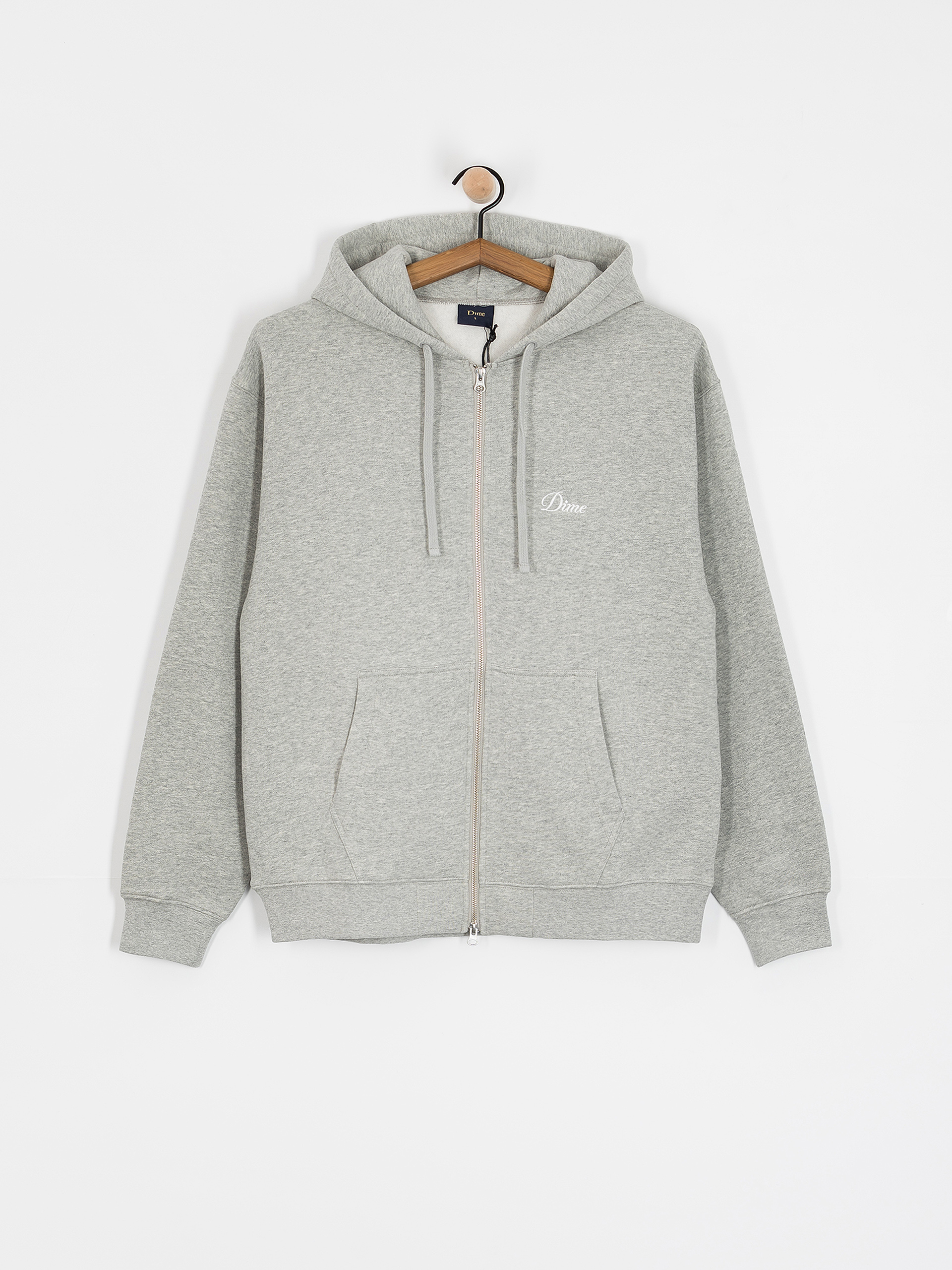 Mikina s kapucňou Dime Cursive Small Logo ZHD (heather gray)