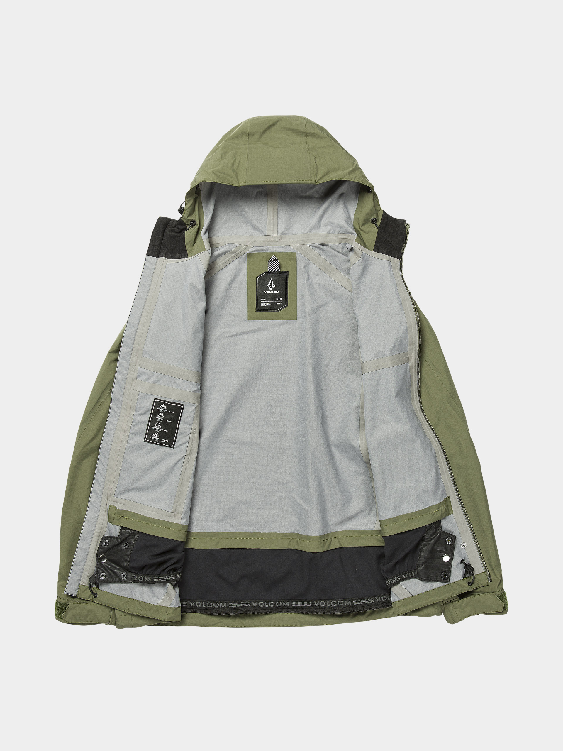 Pánska Snowboardová bunda Volcom Side Hit Shell (ivy)