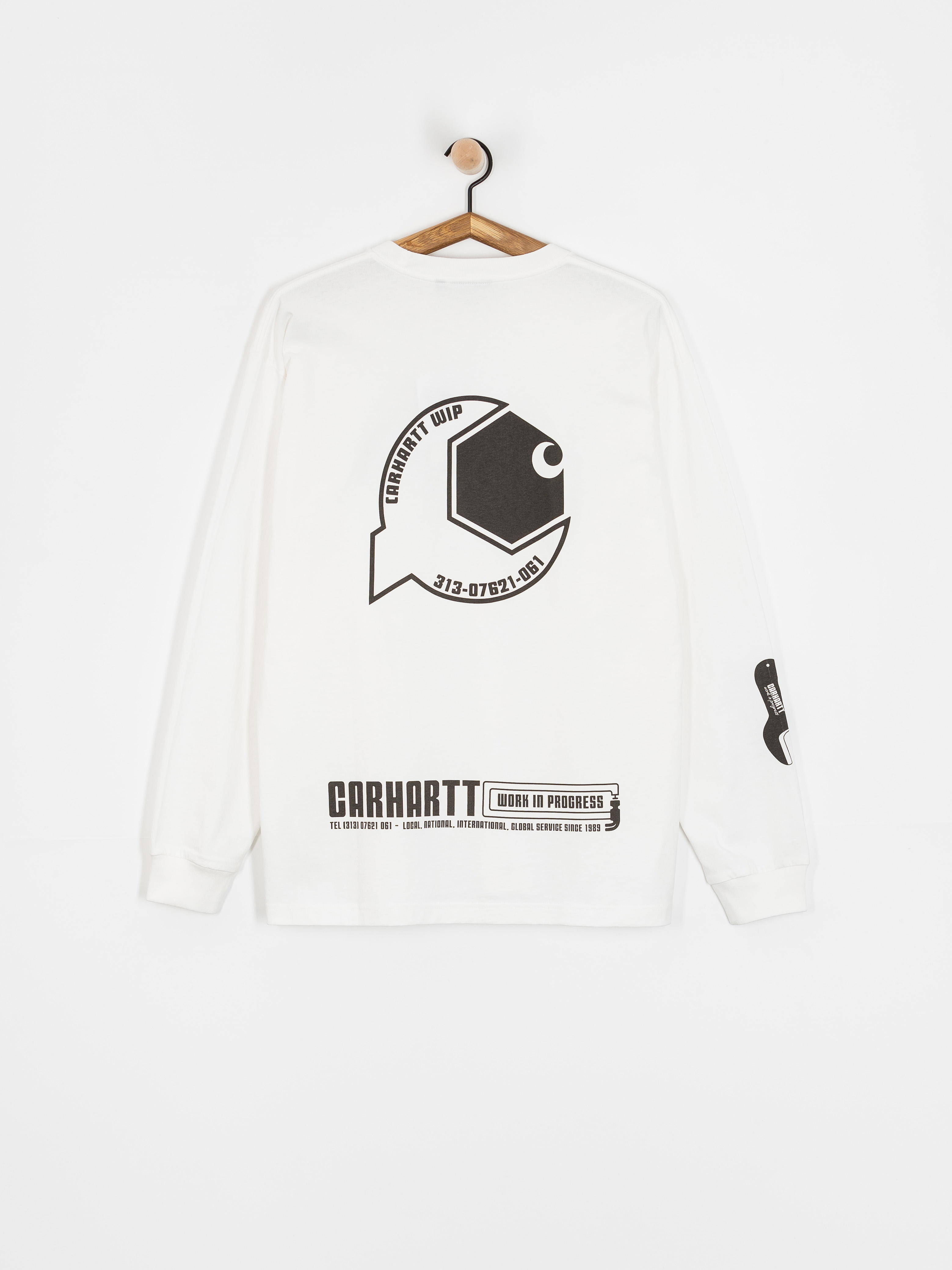 Triko Carhartt WIP Industry (white/black)