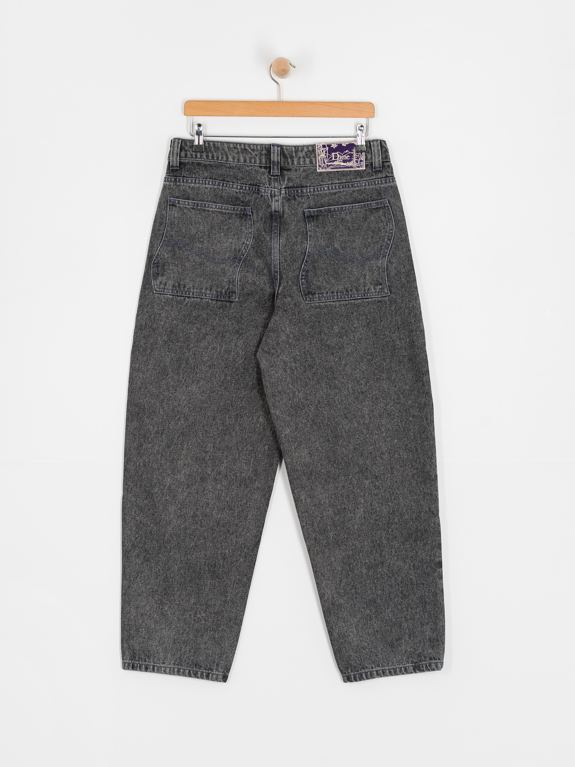 Nohavice Dime Classic Baggy Denim (faded black)