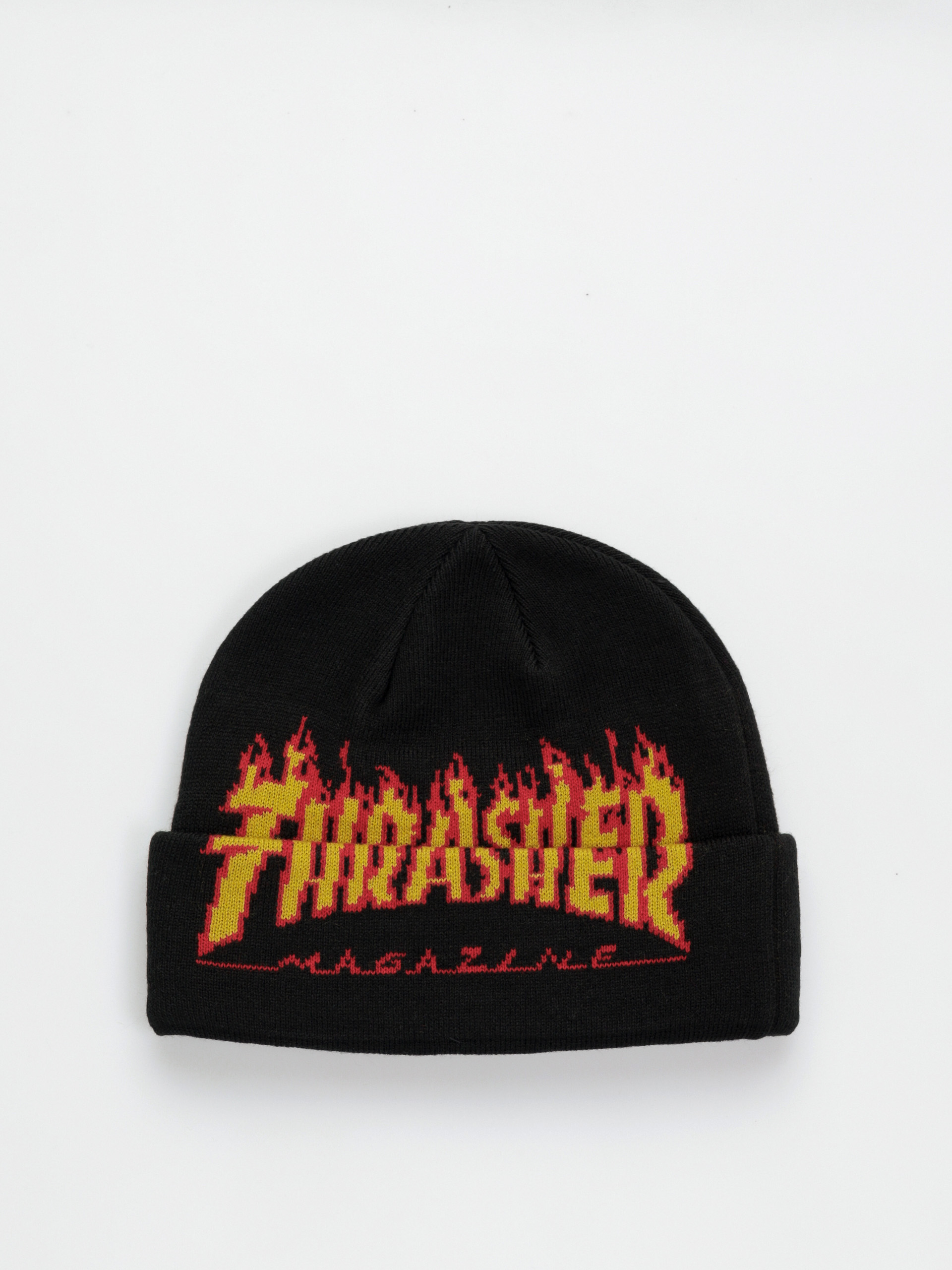 Čiapka Thrasher X Toy Machine Flame Fold (black)