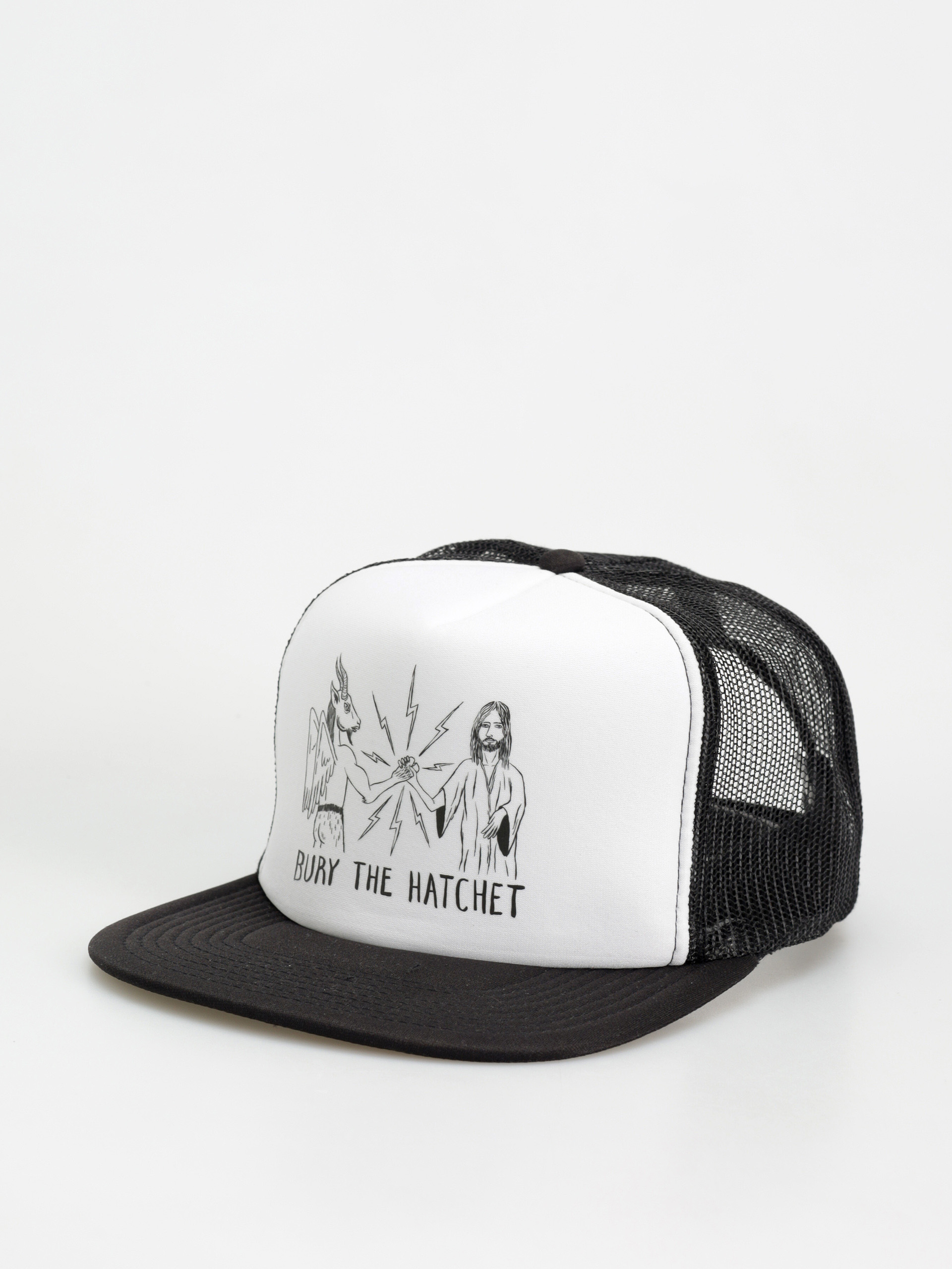 Šiltovka Thrasher X Toy Machine B.T.H. Trucker (black/black/white)