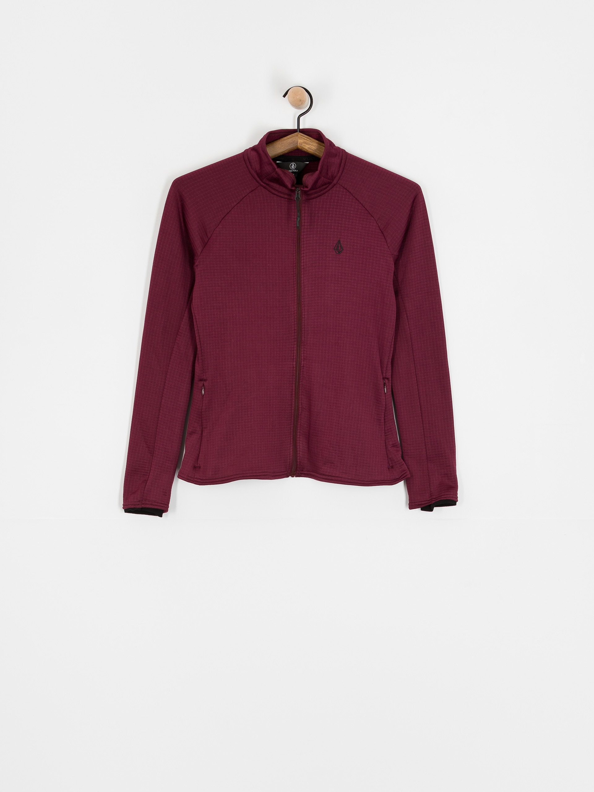 Dámska Termomikina  Volcom Gridlock Full Zip (burgundy)