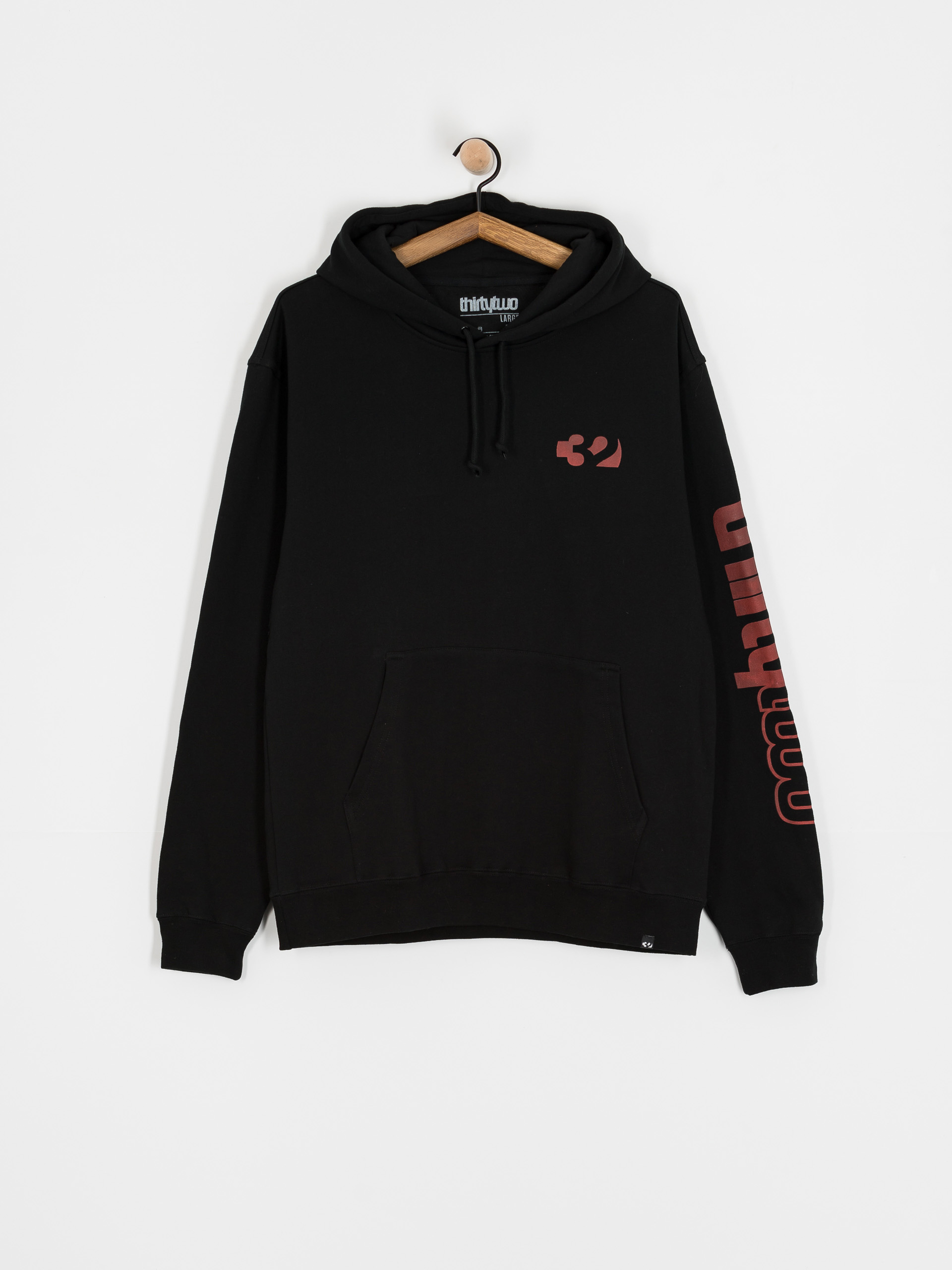 Mikina s kapucňou ThirtyTwo Double HD (black/red)