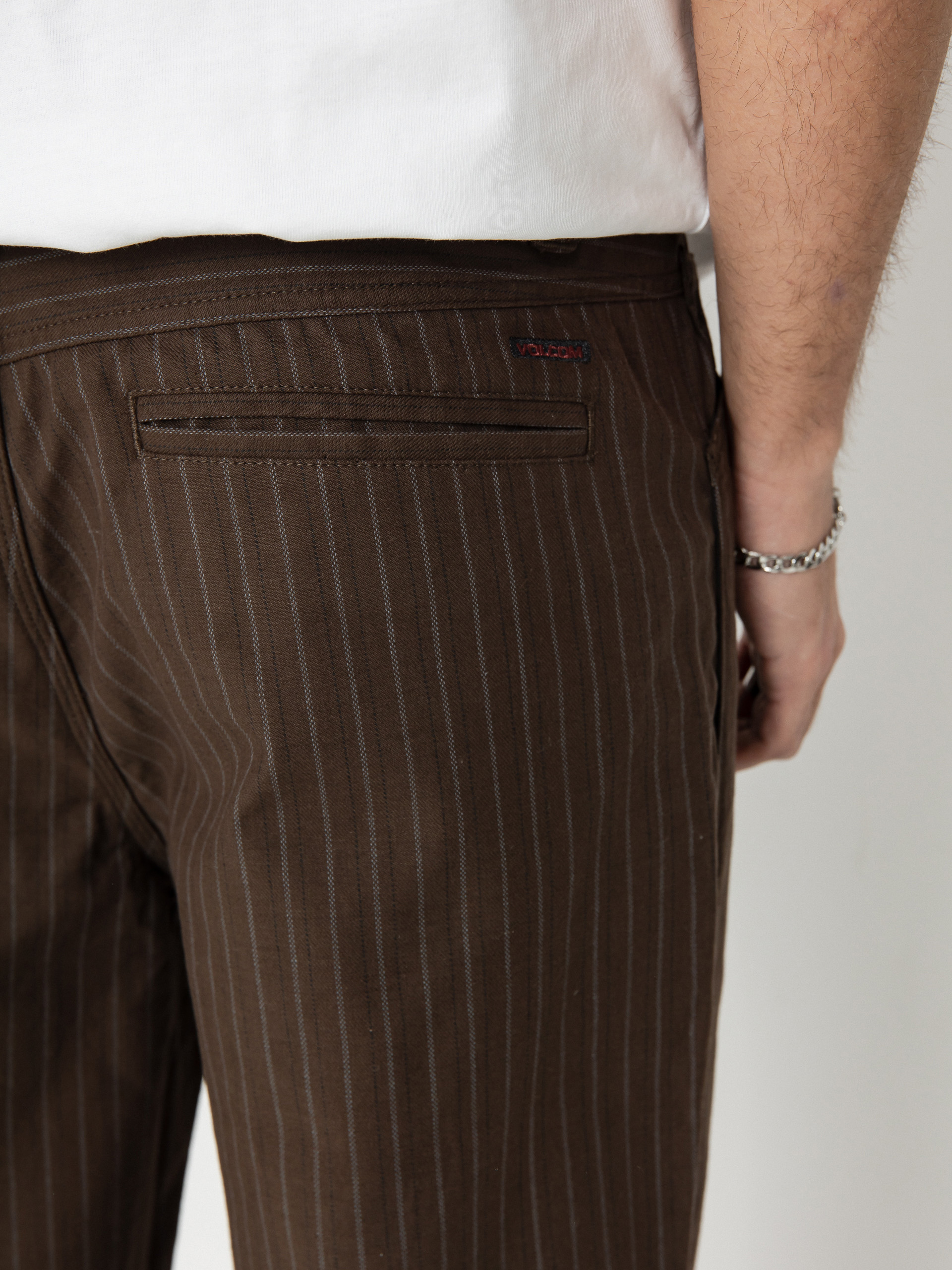 Nohavice Volcom Skate Vitals Remy S (dark brown)