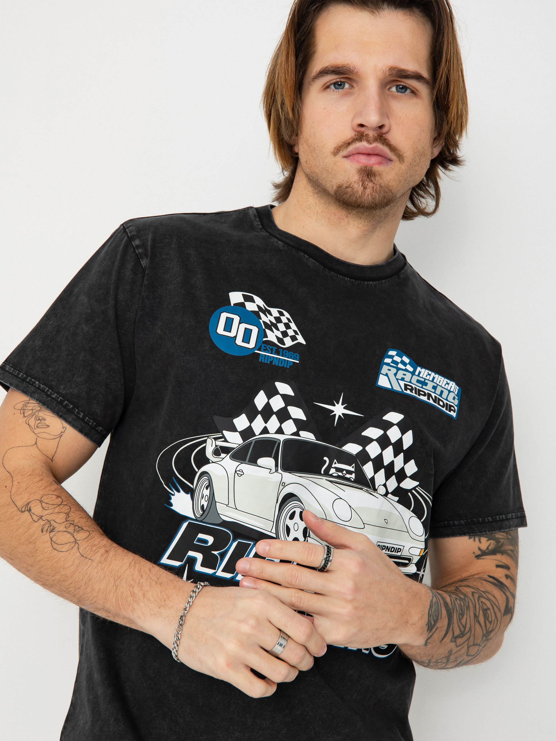 Tričko RipNDip Ripnrace (black wash)
