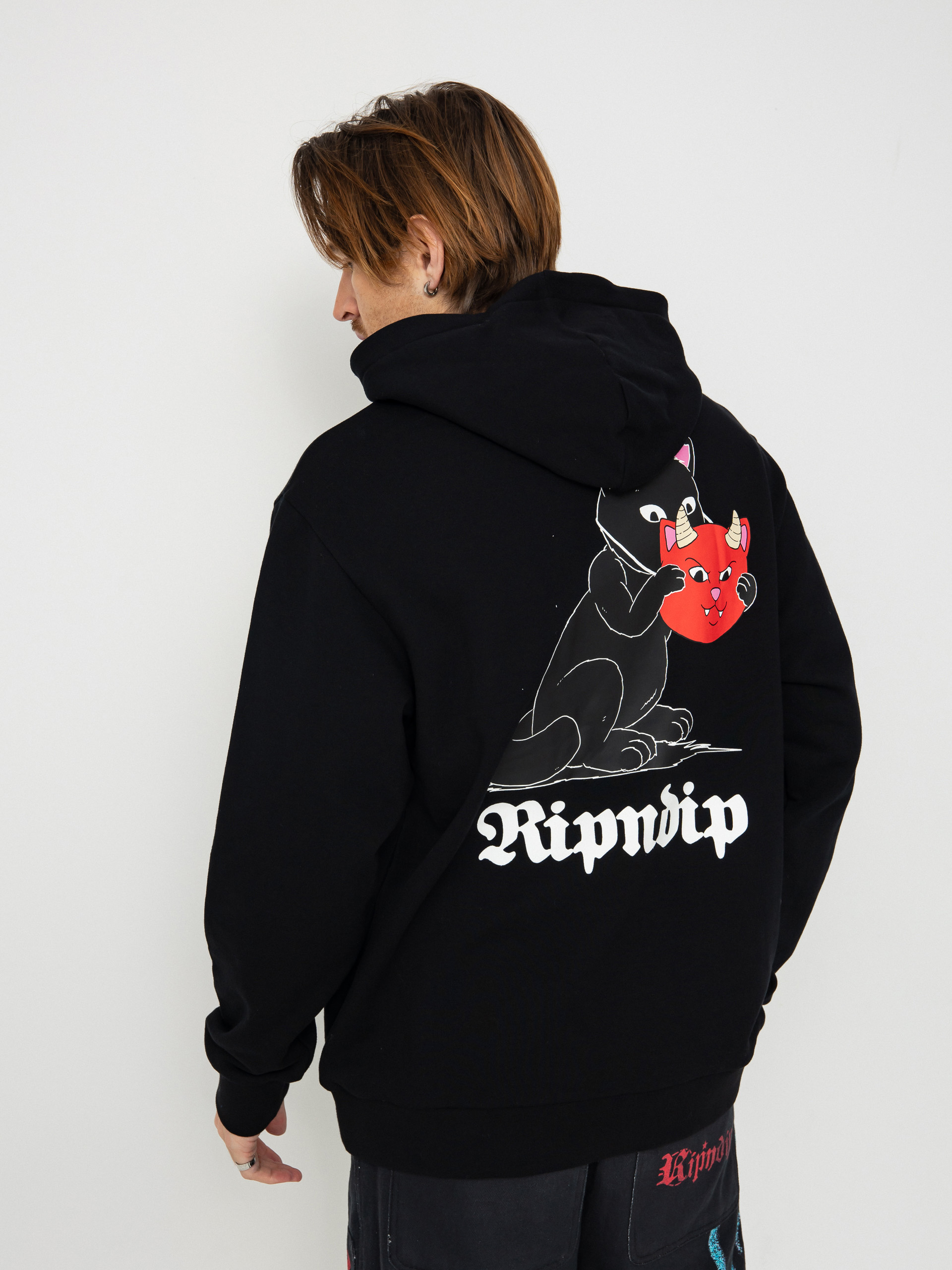 Mikina s kapucňou RipNDip Masked Jerm HD (black)