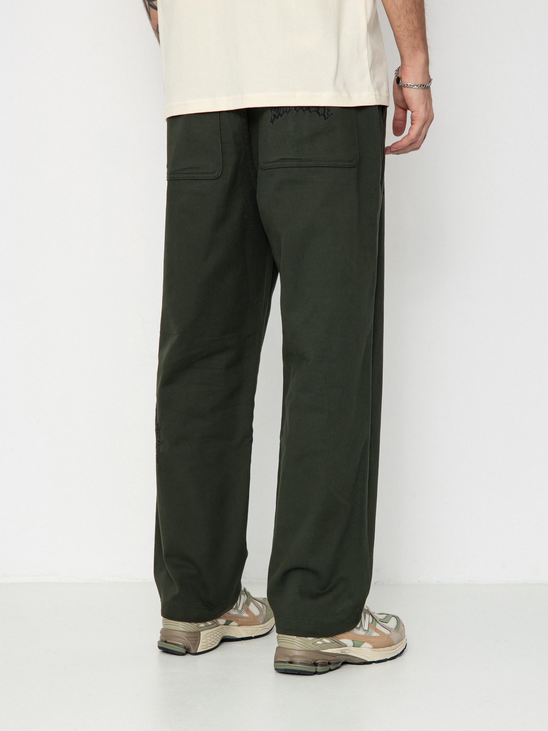 Nohavice RipNDip Mother Nerm Twill (dark olive)