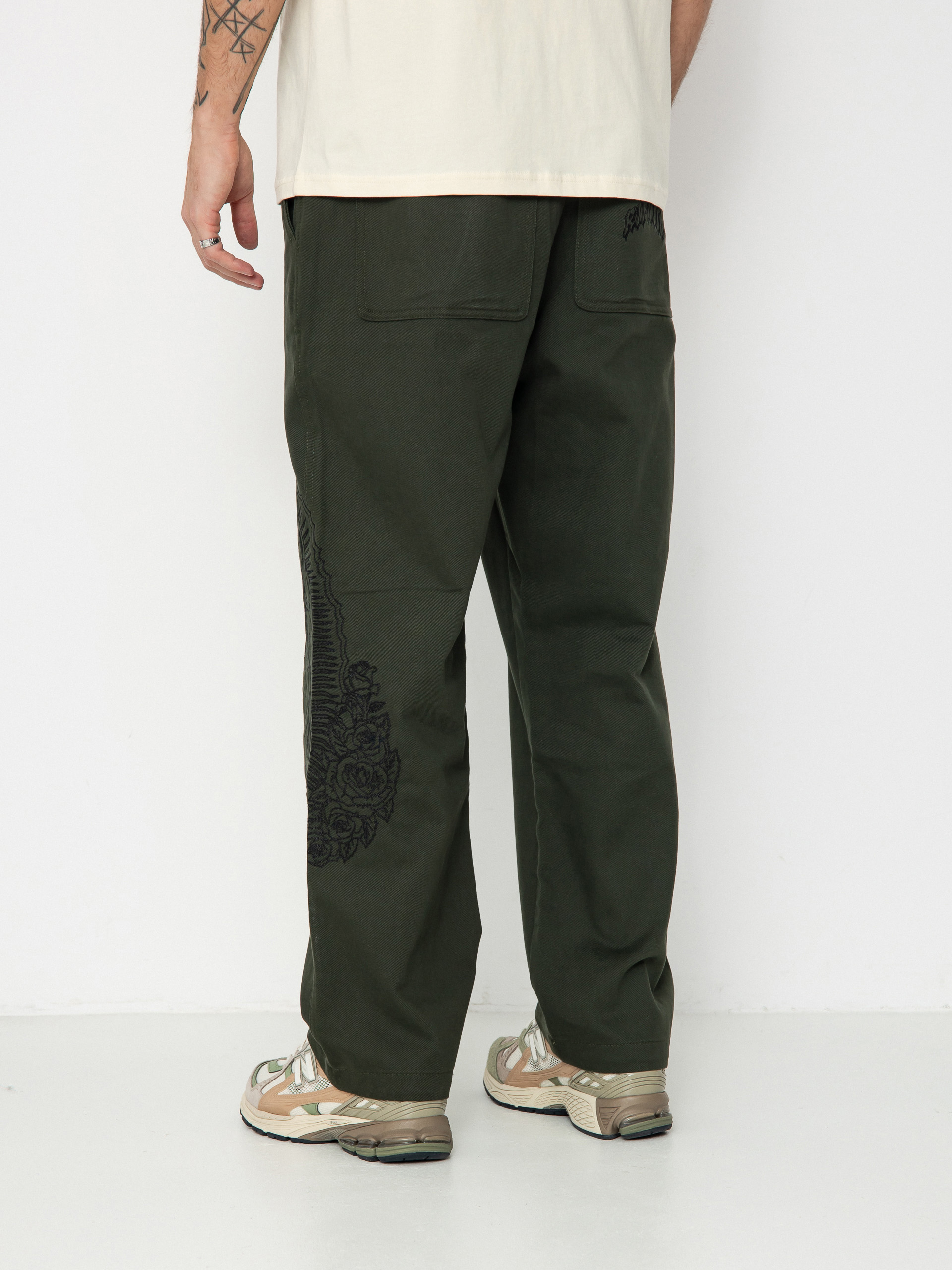Nohavice RipNDip Mother Nerm Twill (dark olive)