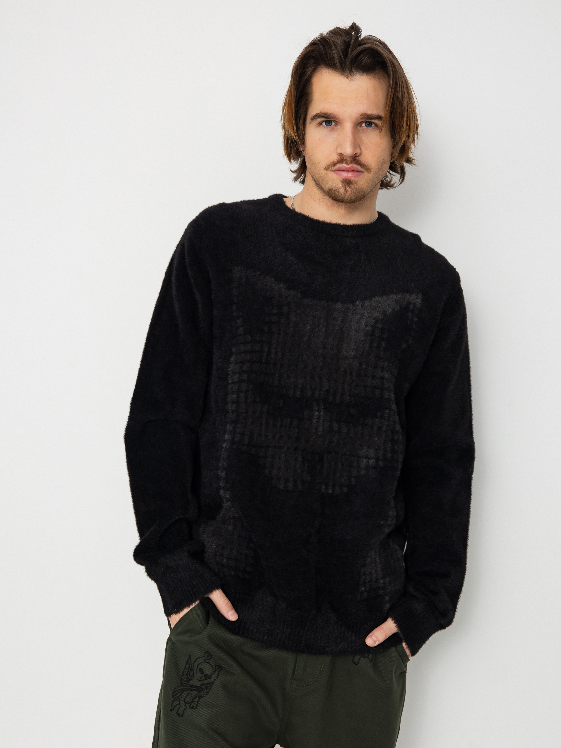 Sveter RipNDip Internal Mohair (black)