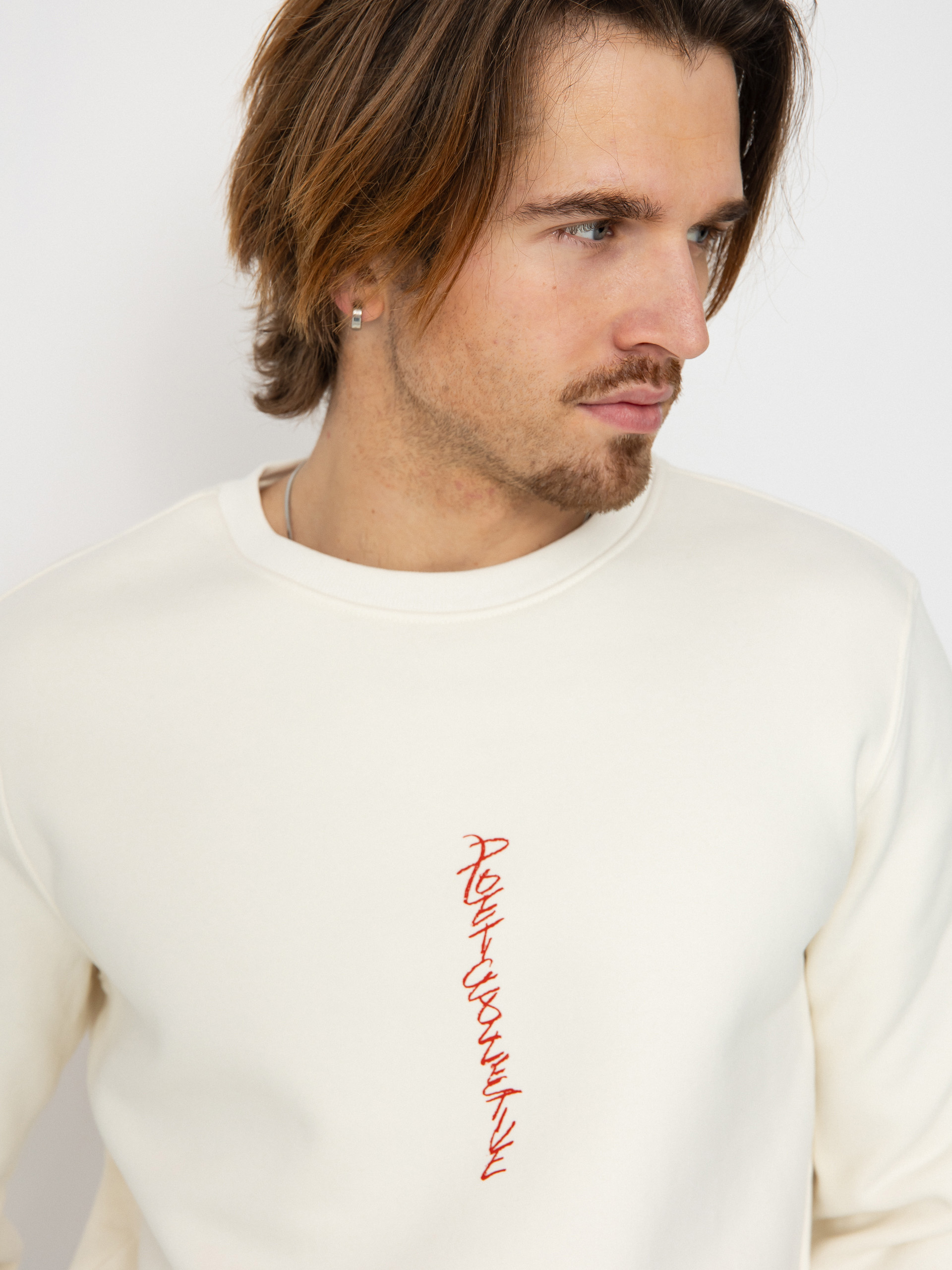 Mikina Poetic Collective Demon Crewneck (ivory)