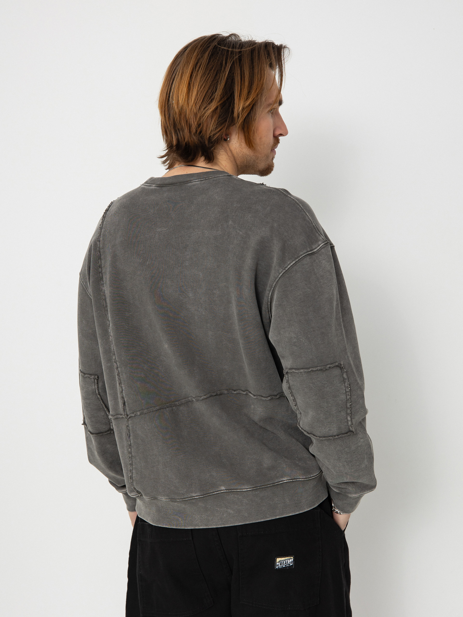 Mikina Dime Reverse Stitch (charcoal washed)