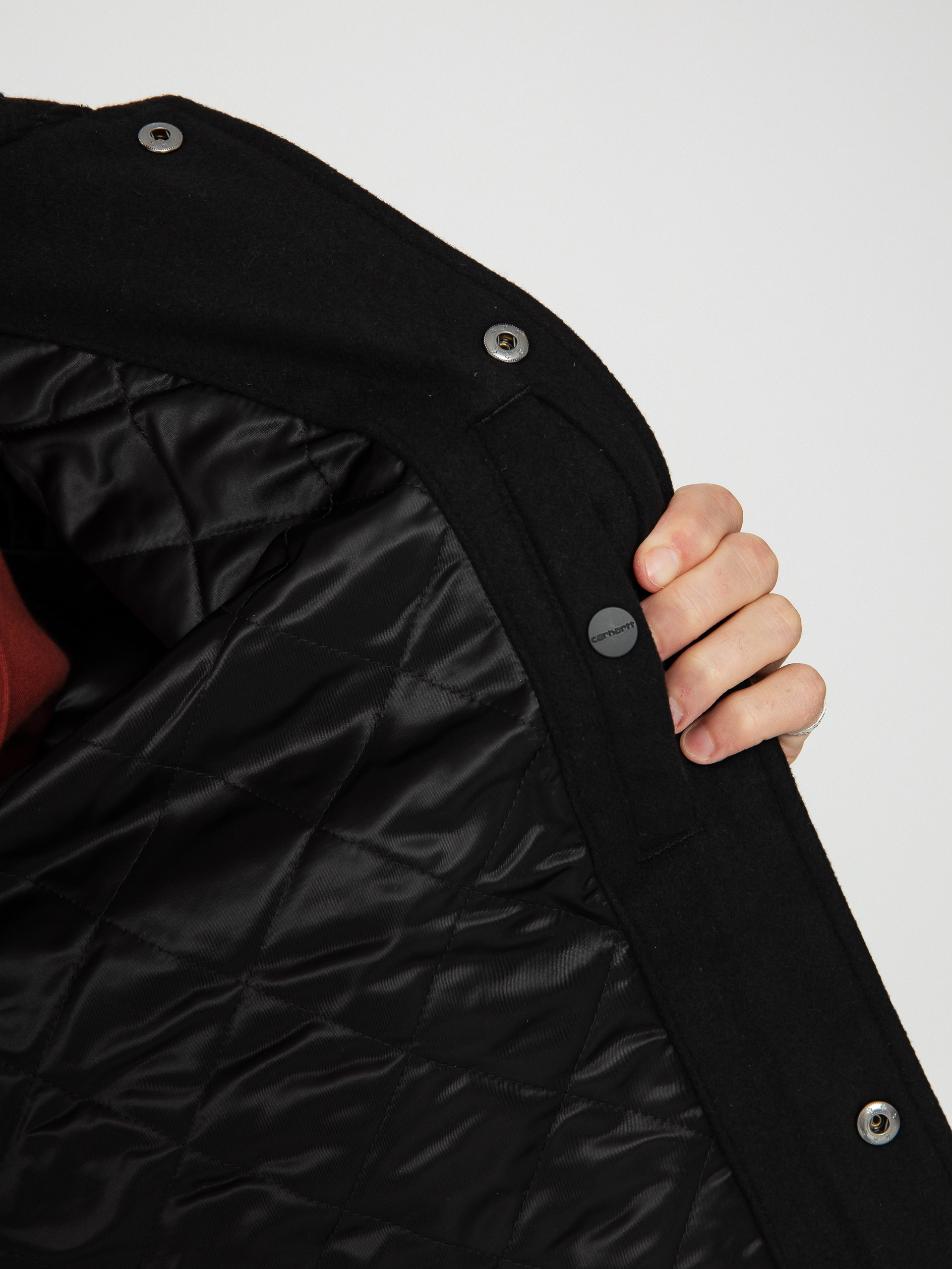 Bunda Carhartt WIP Wool Coach (black/wax)