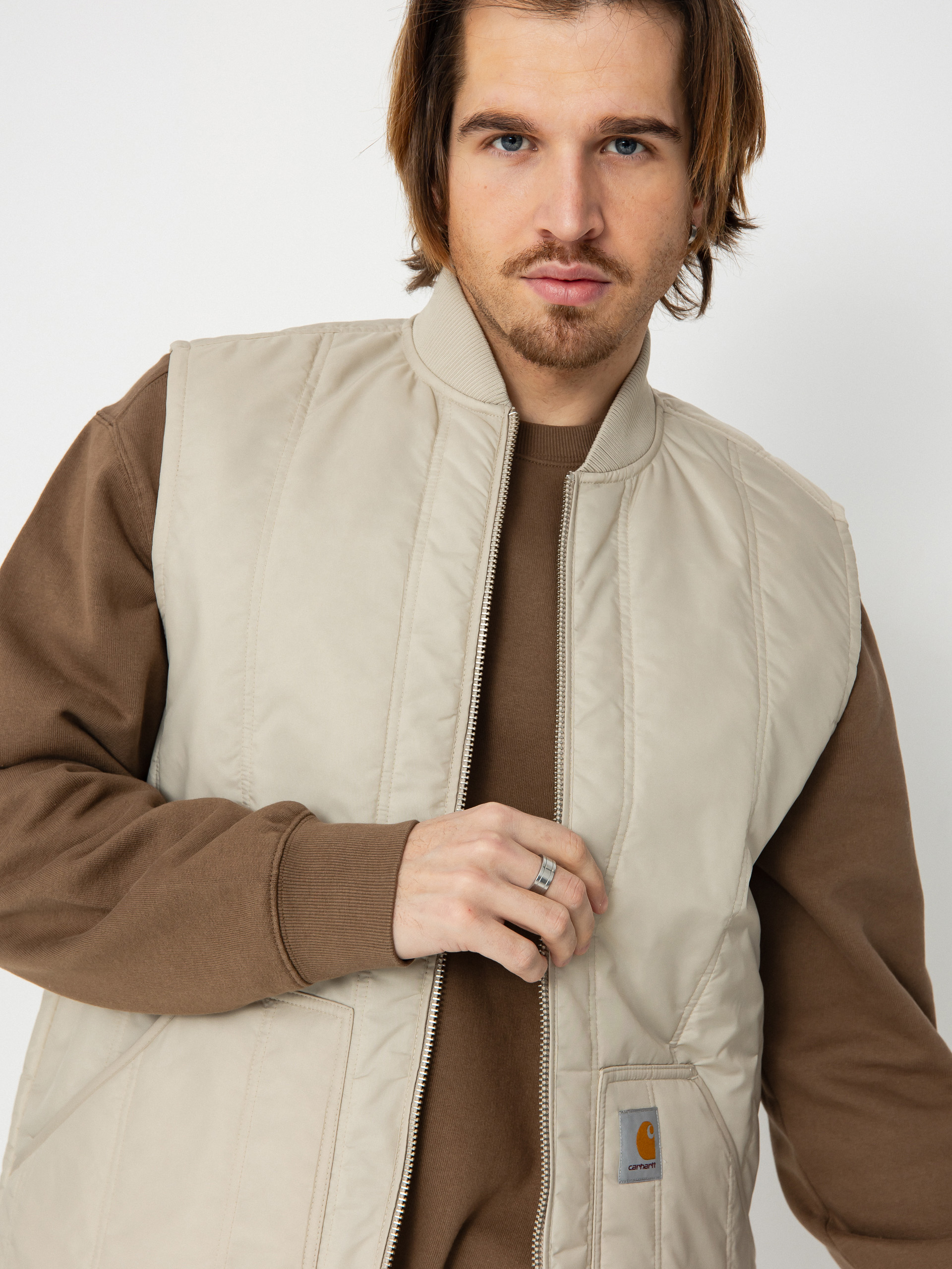 Vesta Carhartt WIP Lachlan Vest (fleur de sel)