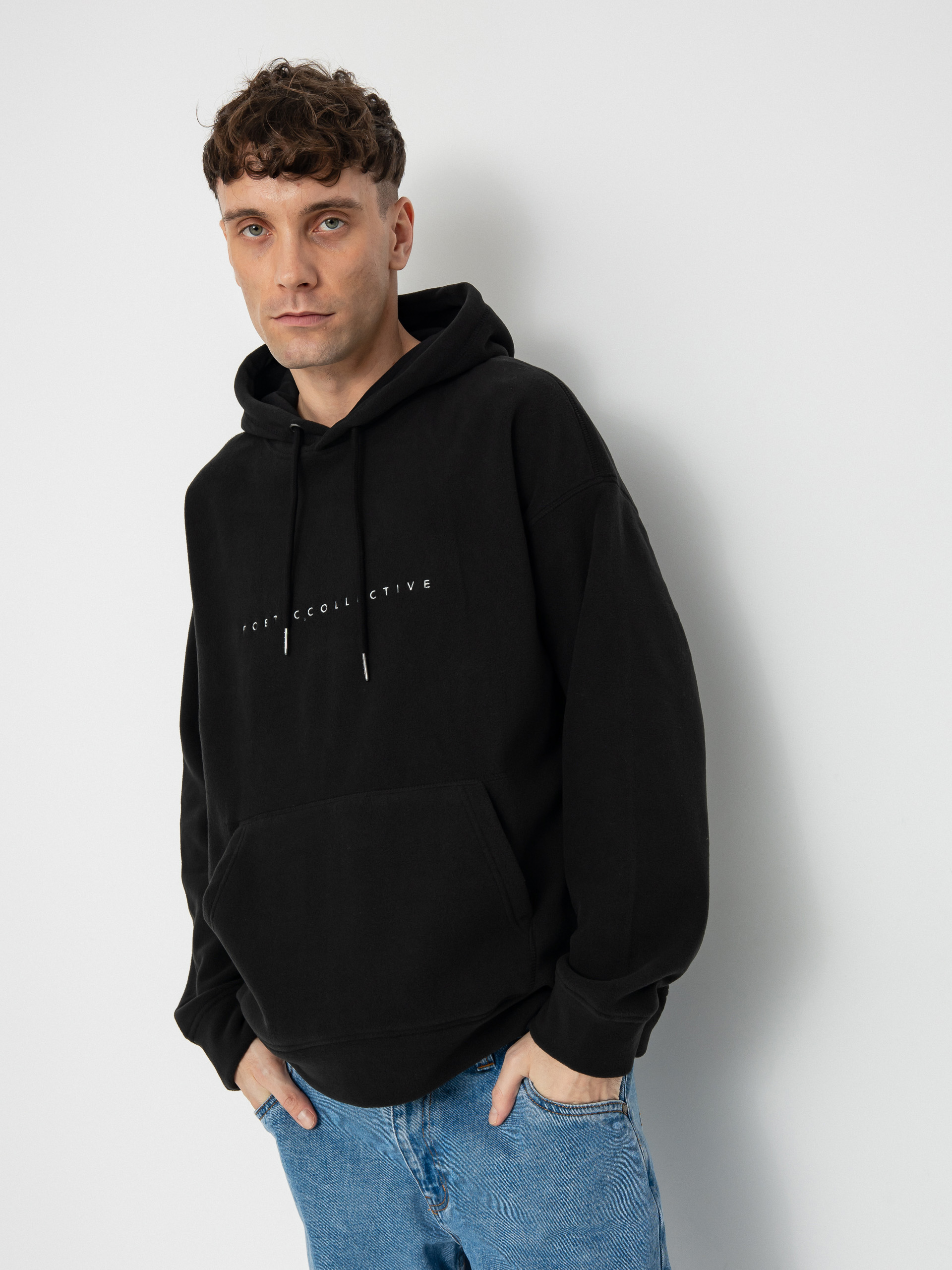 Mikina s kapucňou Poetic Collective Fleece HD (black)