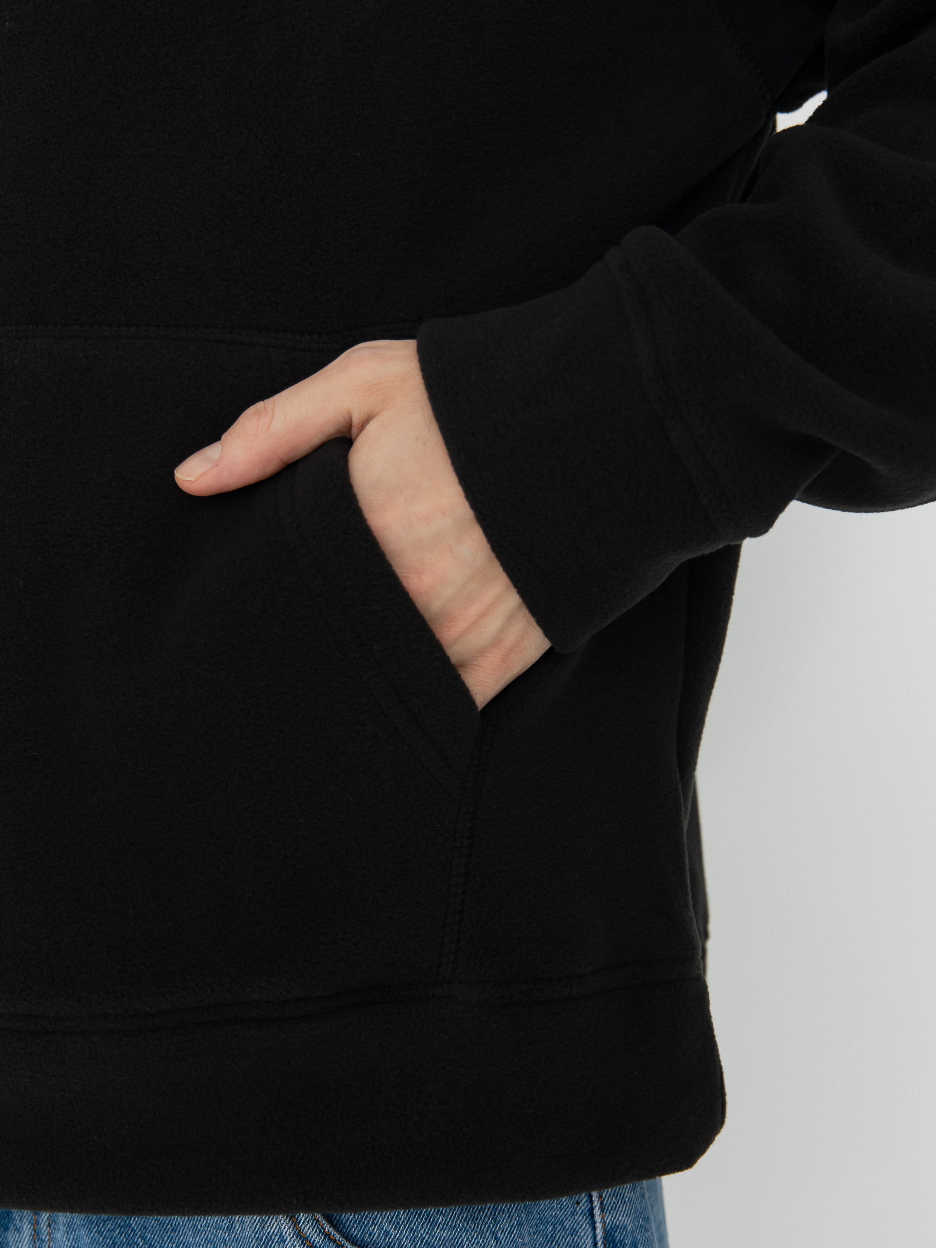 Mikina s kapucňou Poetic Collective Fleece HD (black)