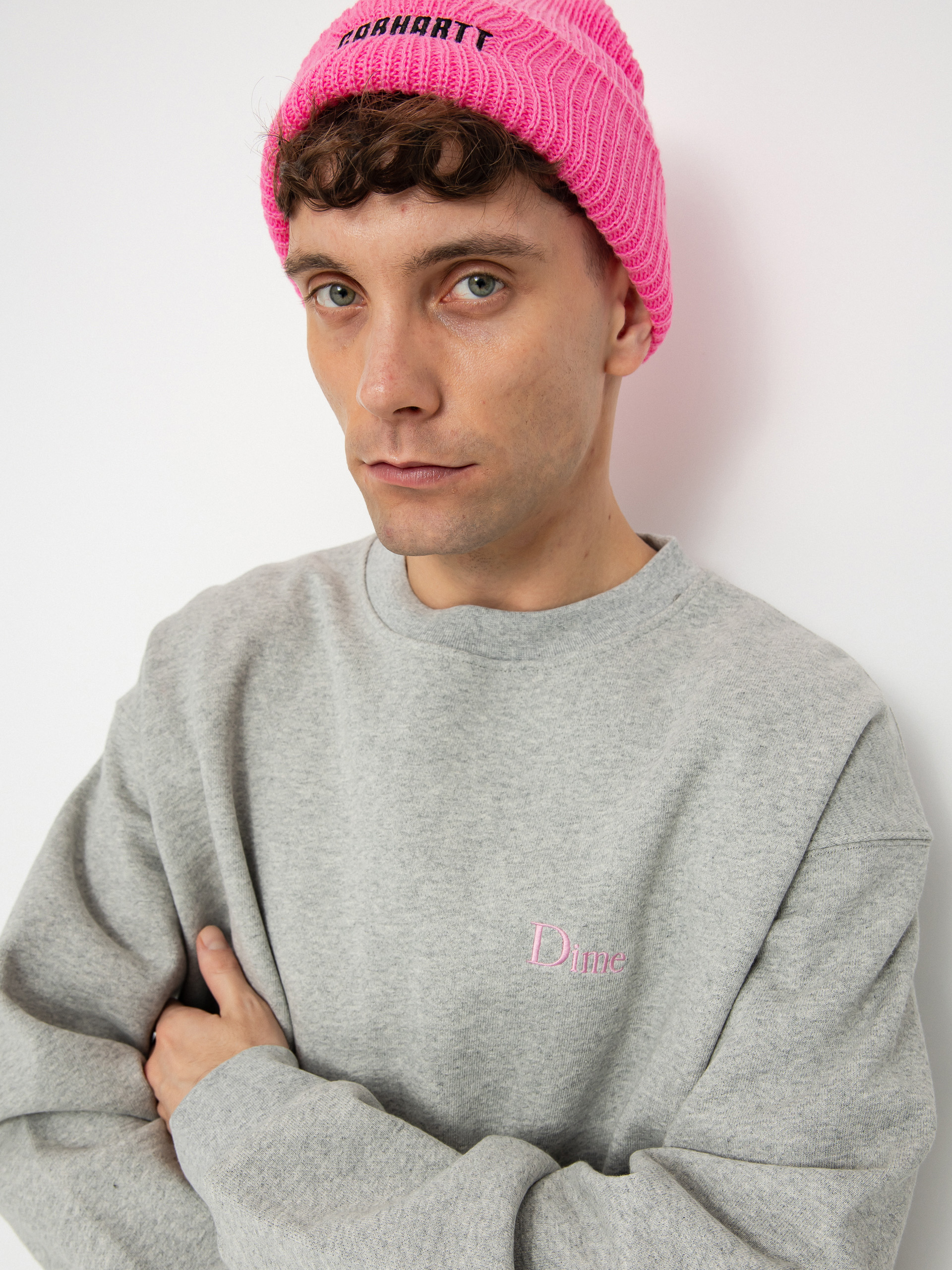 Mikina Dime Classic Small Logo (heather gray)