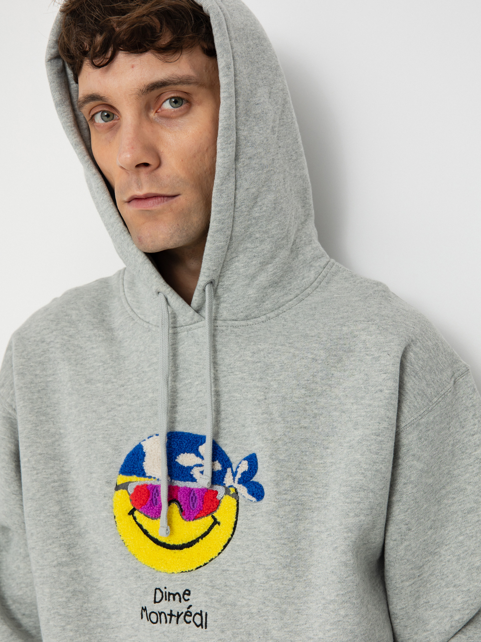 Mikina s kapucňou Dime Rawdon HD (heather gray)