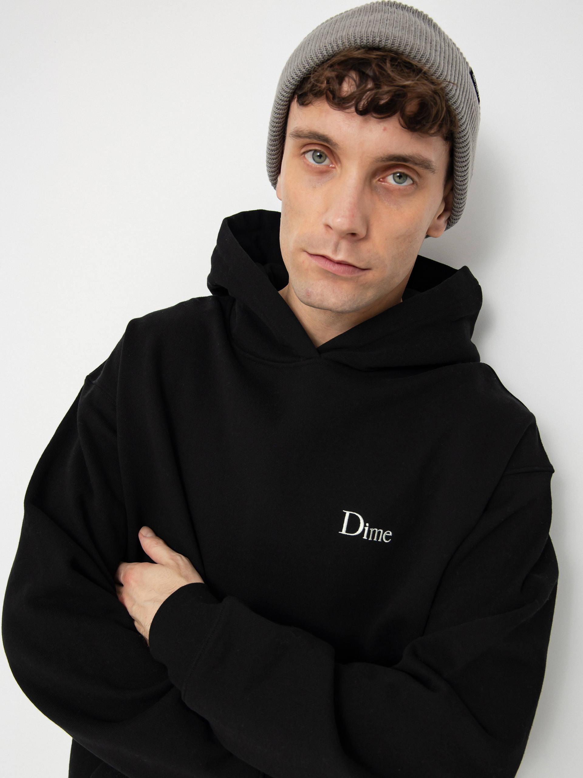 Mikina s kapucňou Dime Classic Small Logo HD (black)