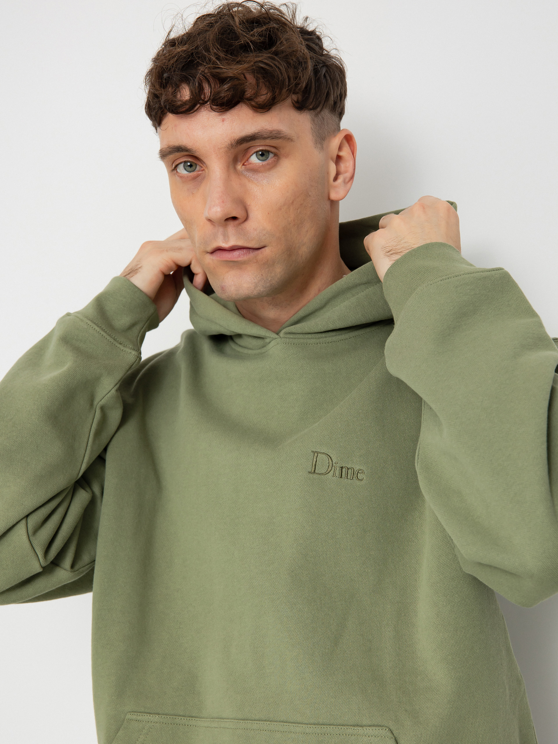 Mikina s kapucňou Dime Classic Small Logo HD (warm khaki)