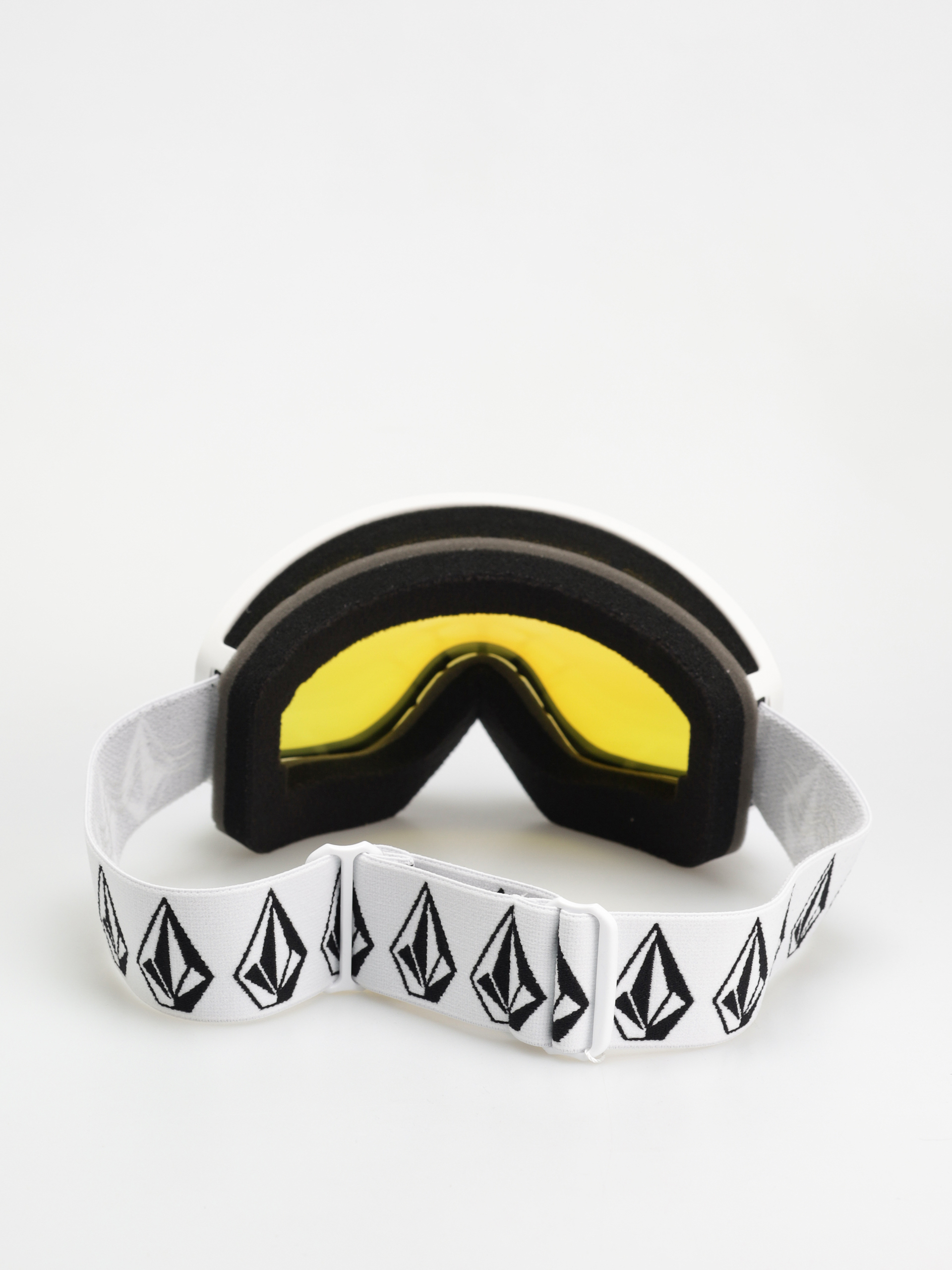 Snowboardové okuliare Volcom Footprints (matte white stone/ice chrome)