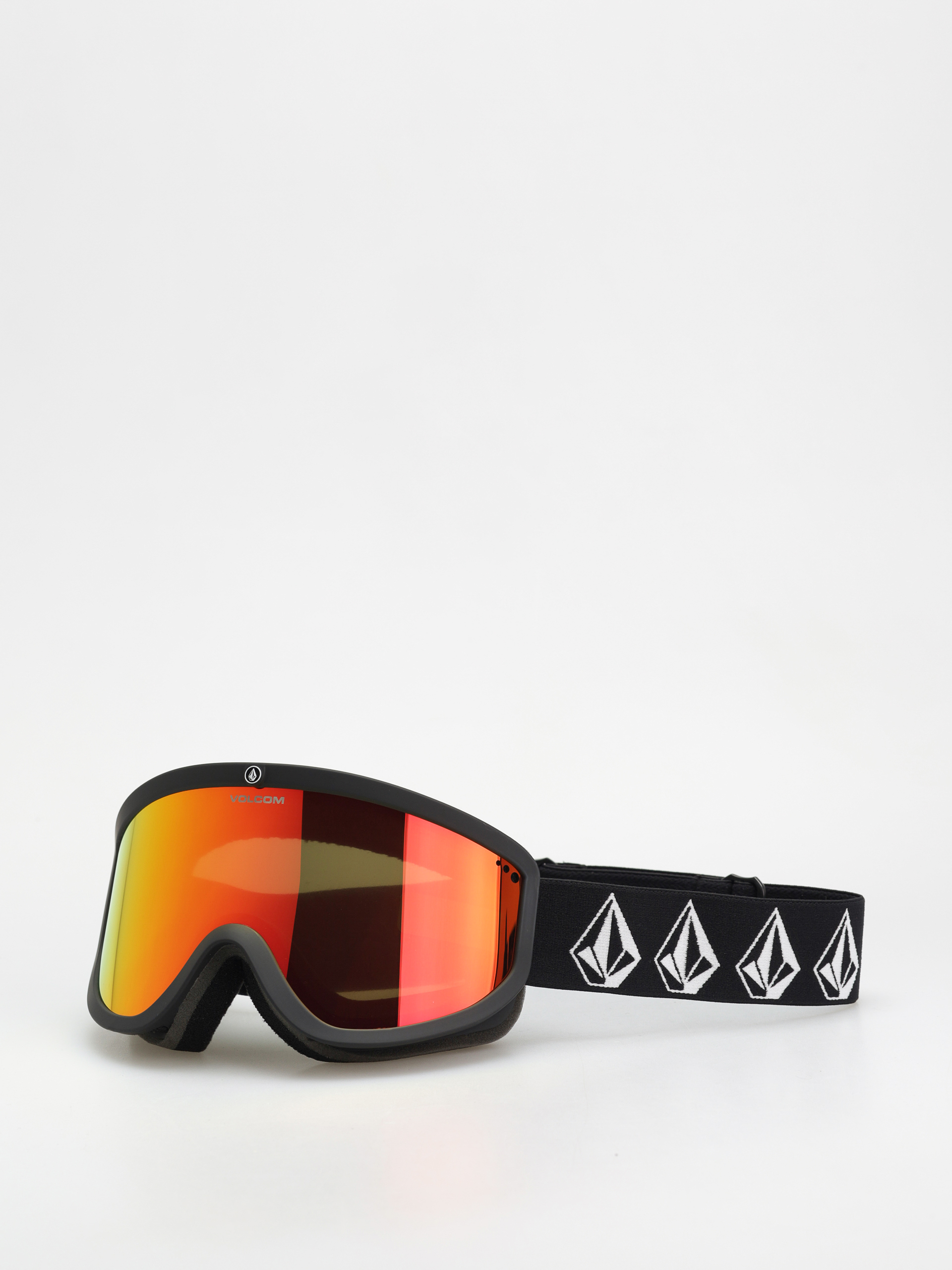 Snowboardovu00e9 okuliare Volcom Footprints (matte black stone/red chrome+bl yellow)