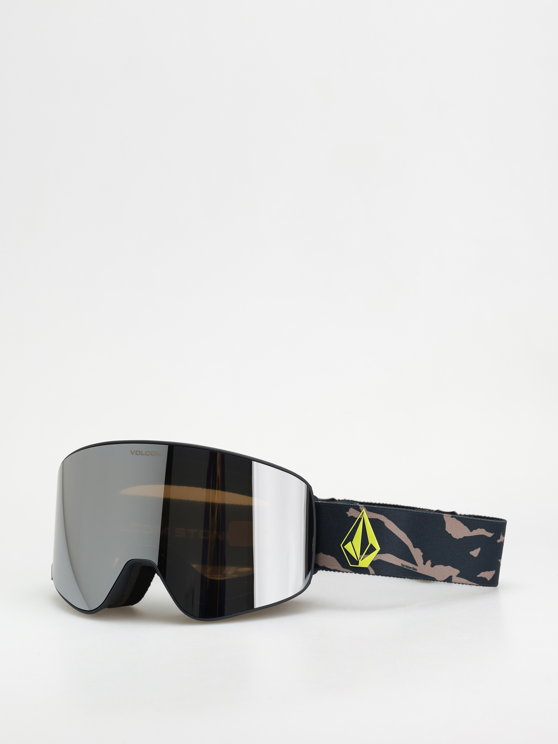 Snowboardové okuliare Volcom Odyssey (camo/silver chrome+bl yellow)