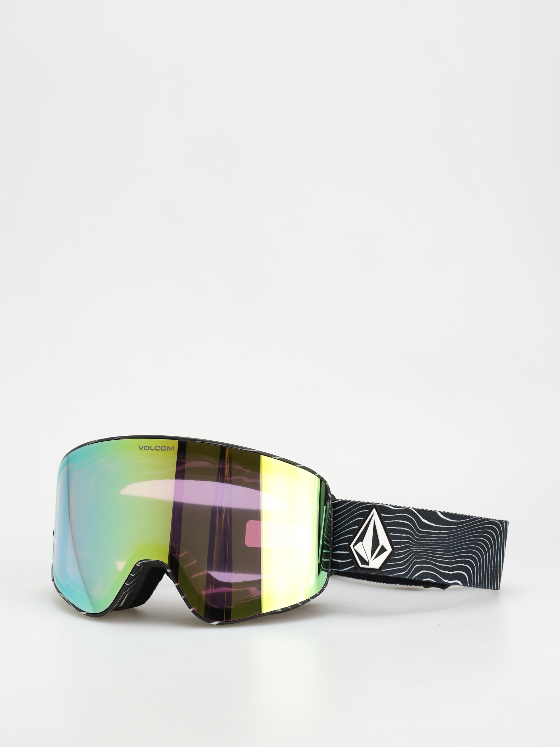 Snowboardové okuliare Volcom Odyssey (op art/gold chrome+bl rose)