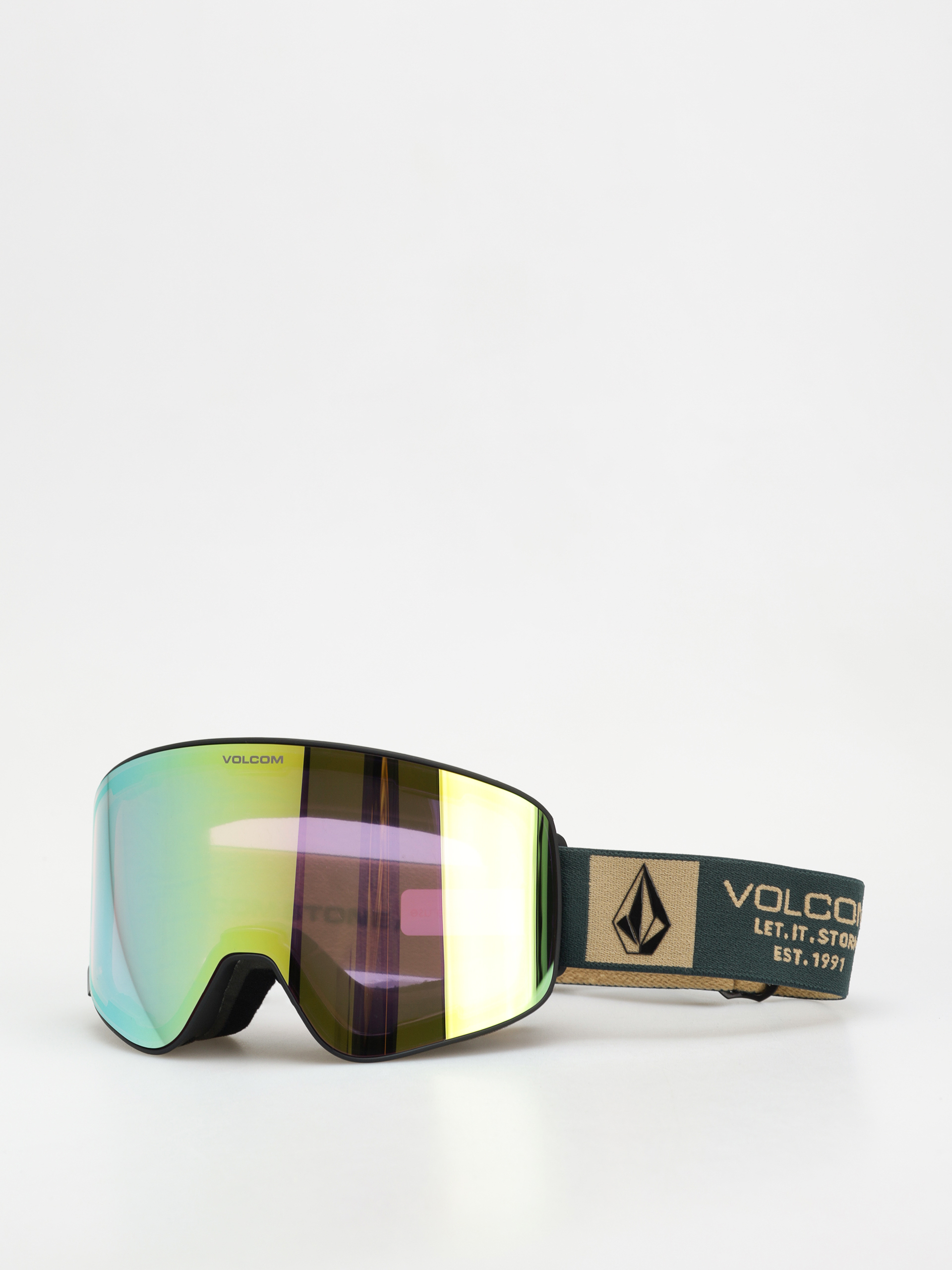 Snowboardové okuliare Volcom Odyssey (scb snd/gold chrome+bl dark grey)