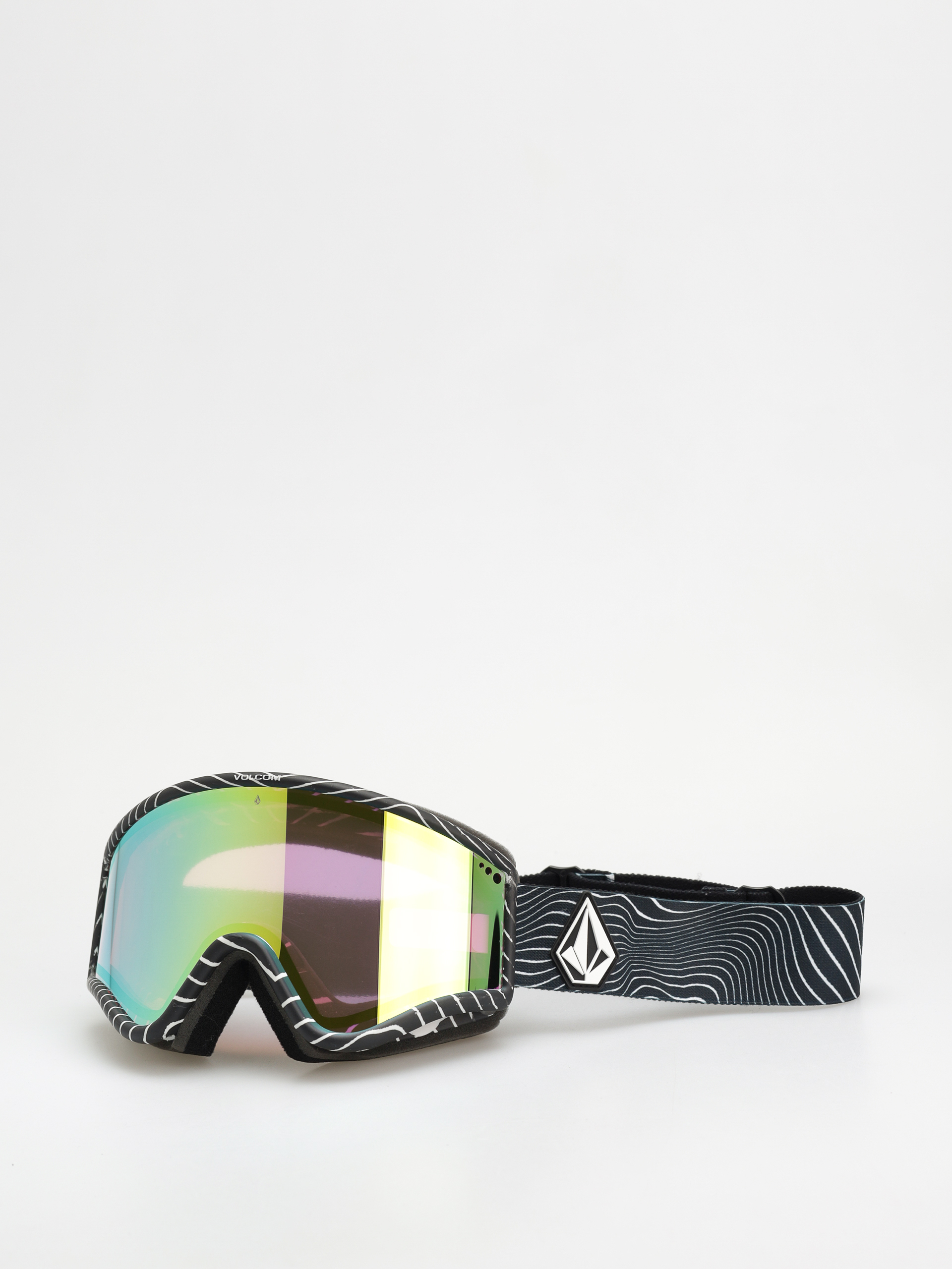 Snowboardové okuliare Volcom Yae (op art/gold chrome+bl rose)