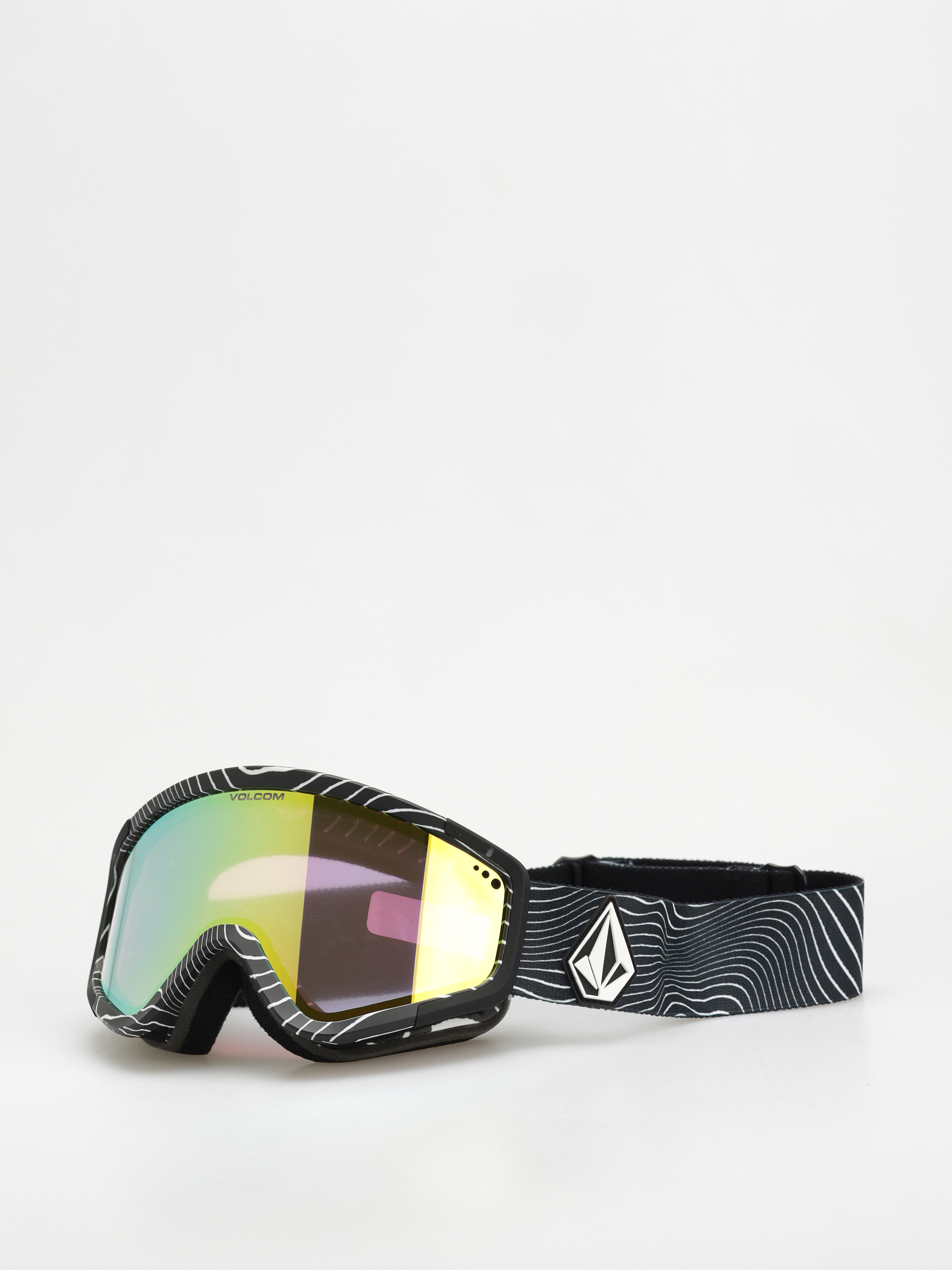 Snowboardové okuliare Volcom Attunga (op art/gold chrome+bl rose)