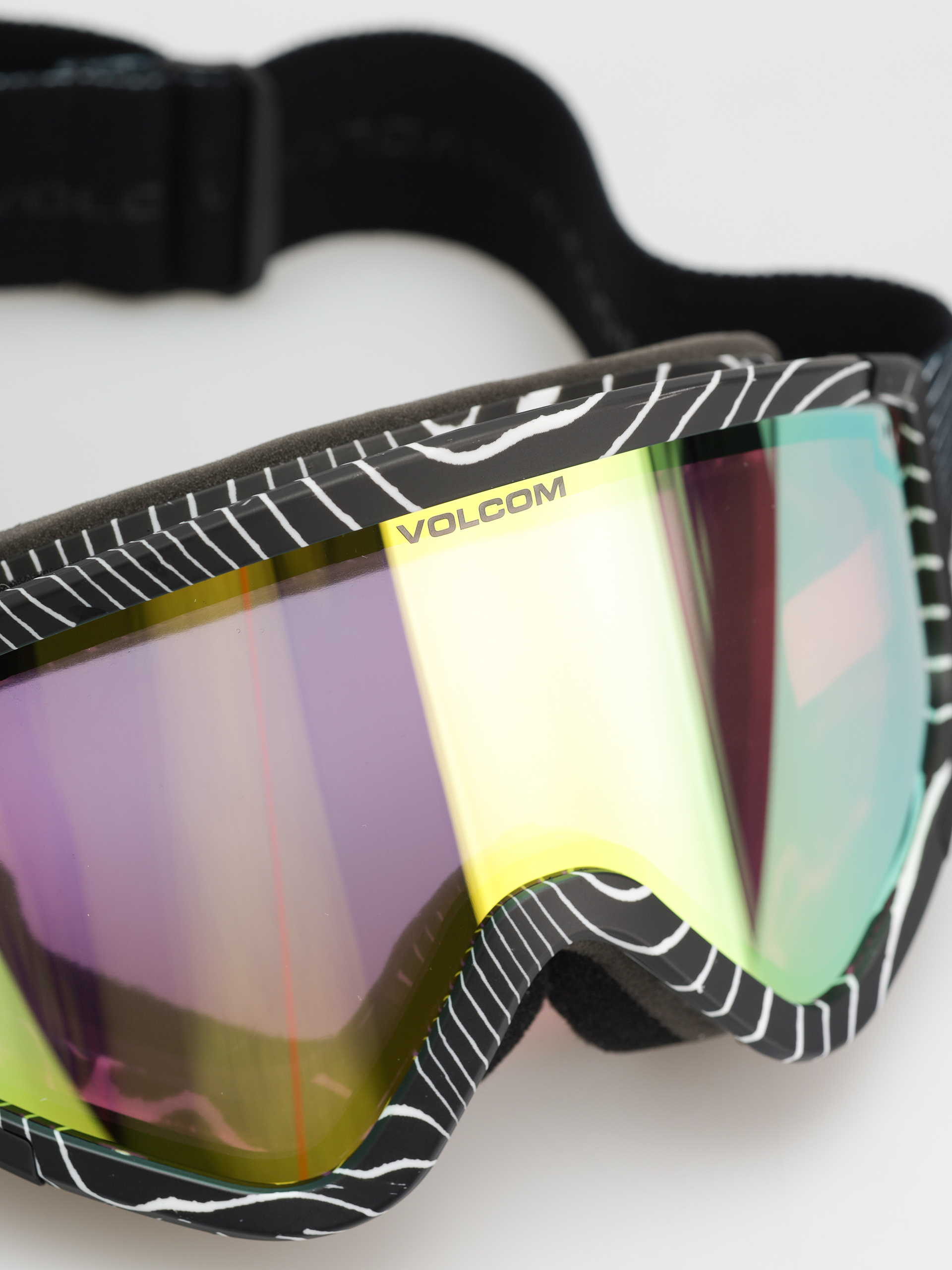 Snowboardové okuliare Volcom Attunga (op art/gold chrome+bl rose)