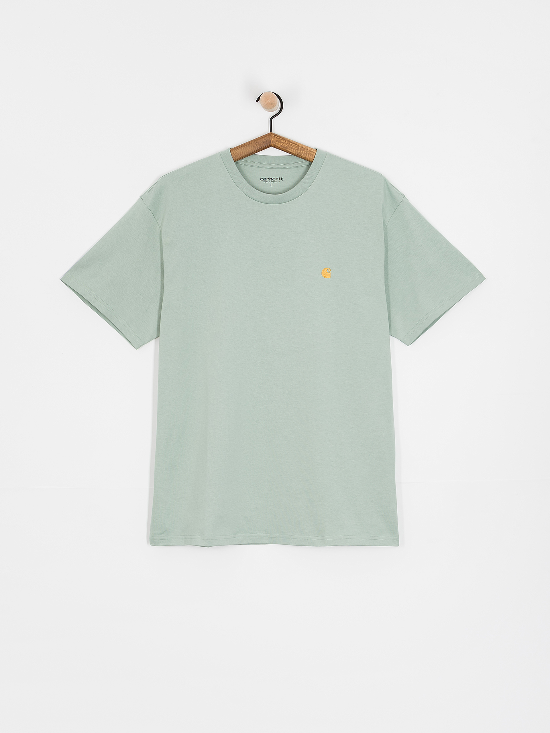 Tričko Carhartt WIP Chase (frosted green/gold)