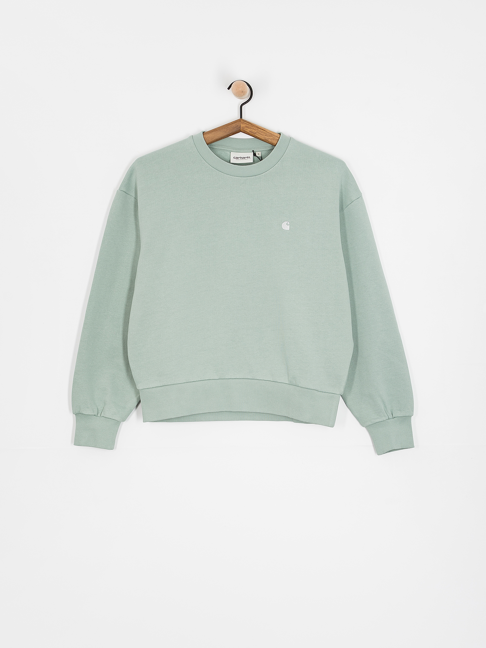 Mikina Carhartt WIP Casey Wmn (frosted green/silver)