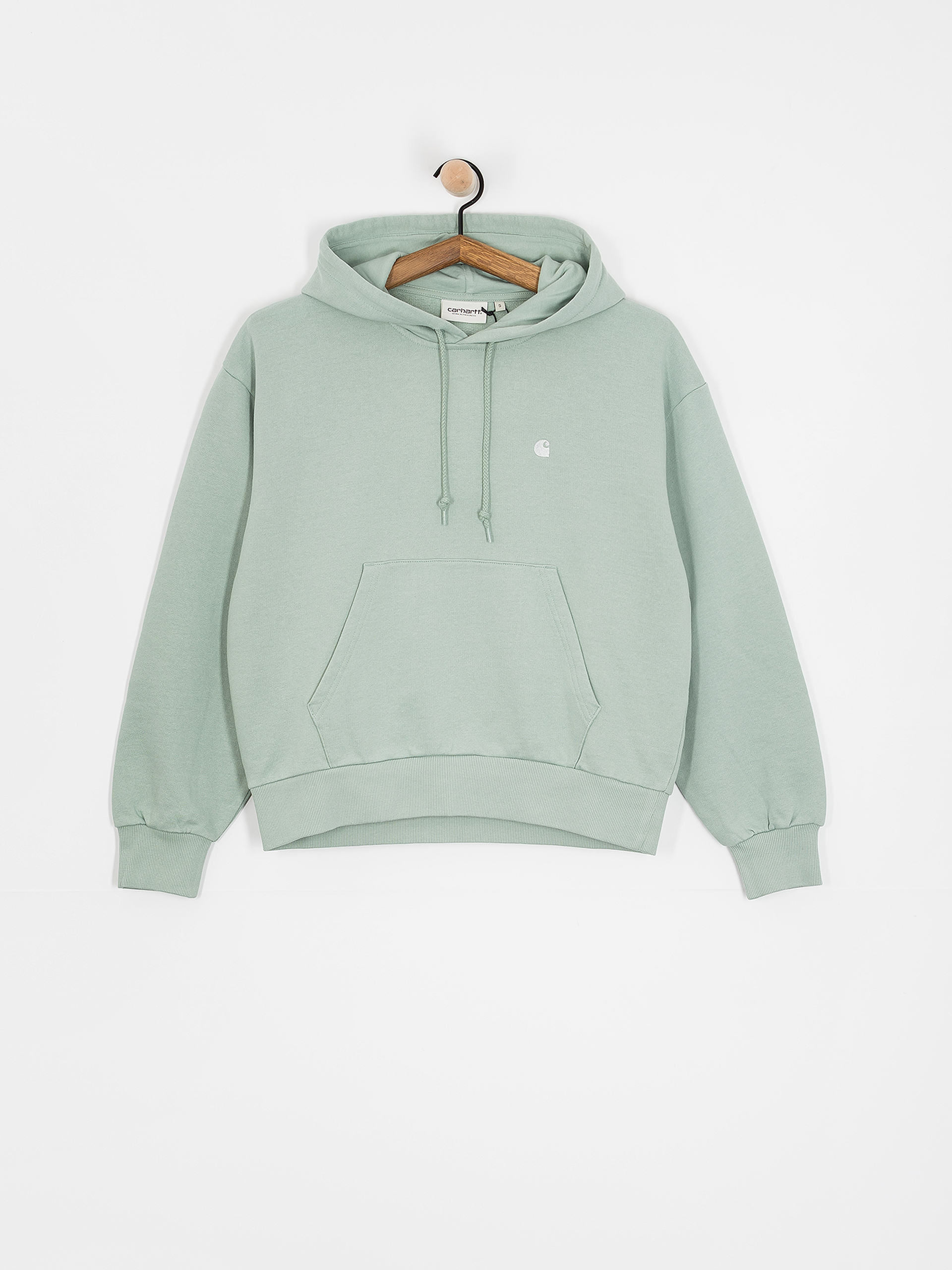 Mikina s kapucňou Carhartt WIP Casey HD Wmn (frosted green/silver)