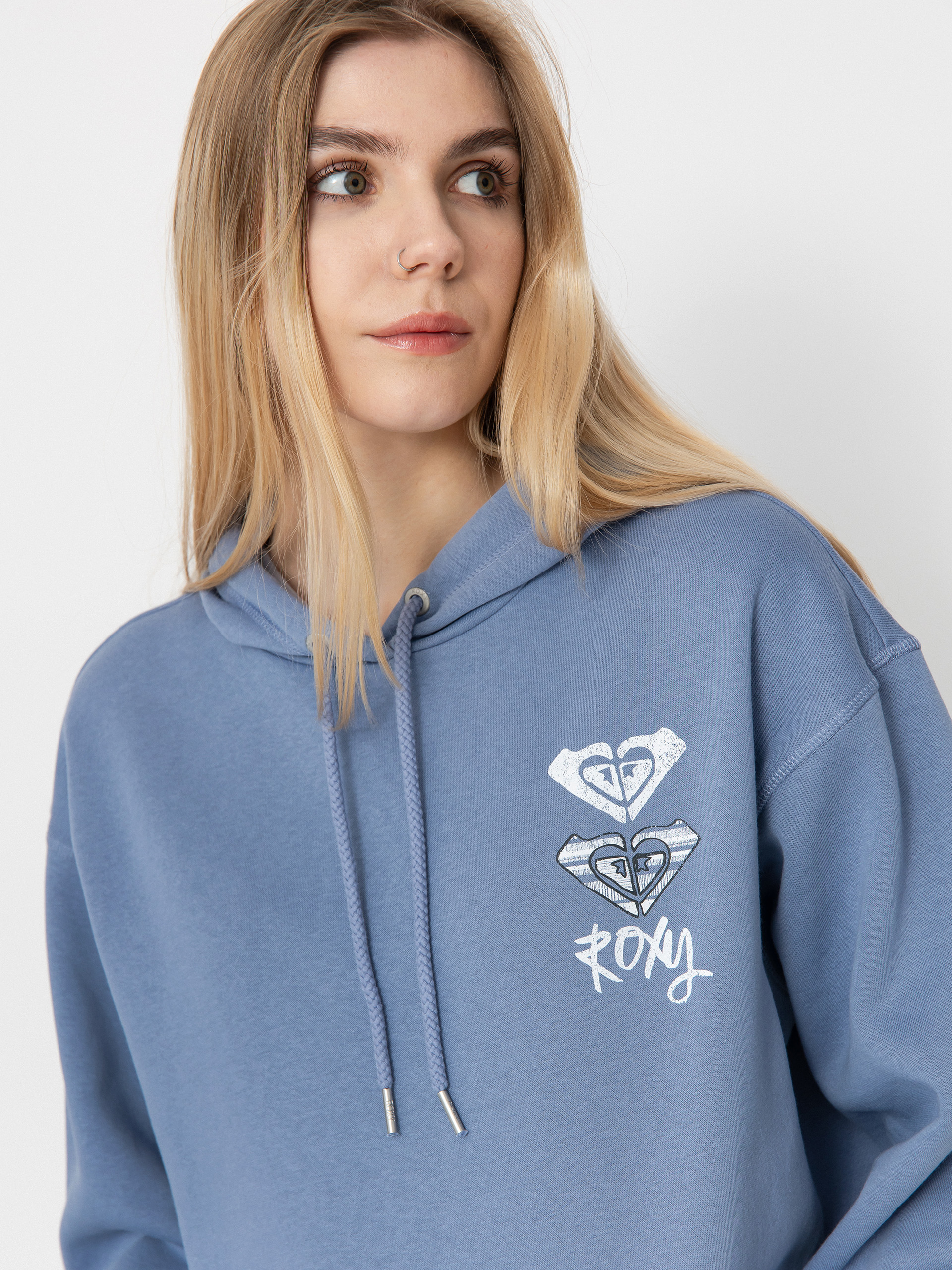 Mikina s kapucňou Roxy Surf Stoked Brushed A HD Wmn (infinity blue)