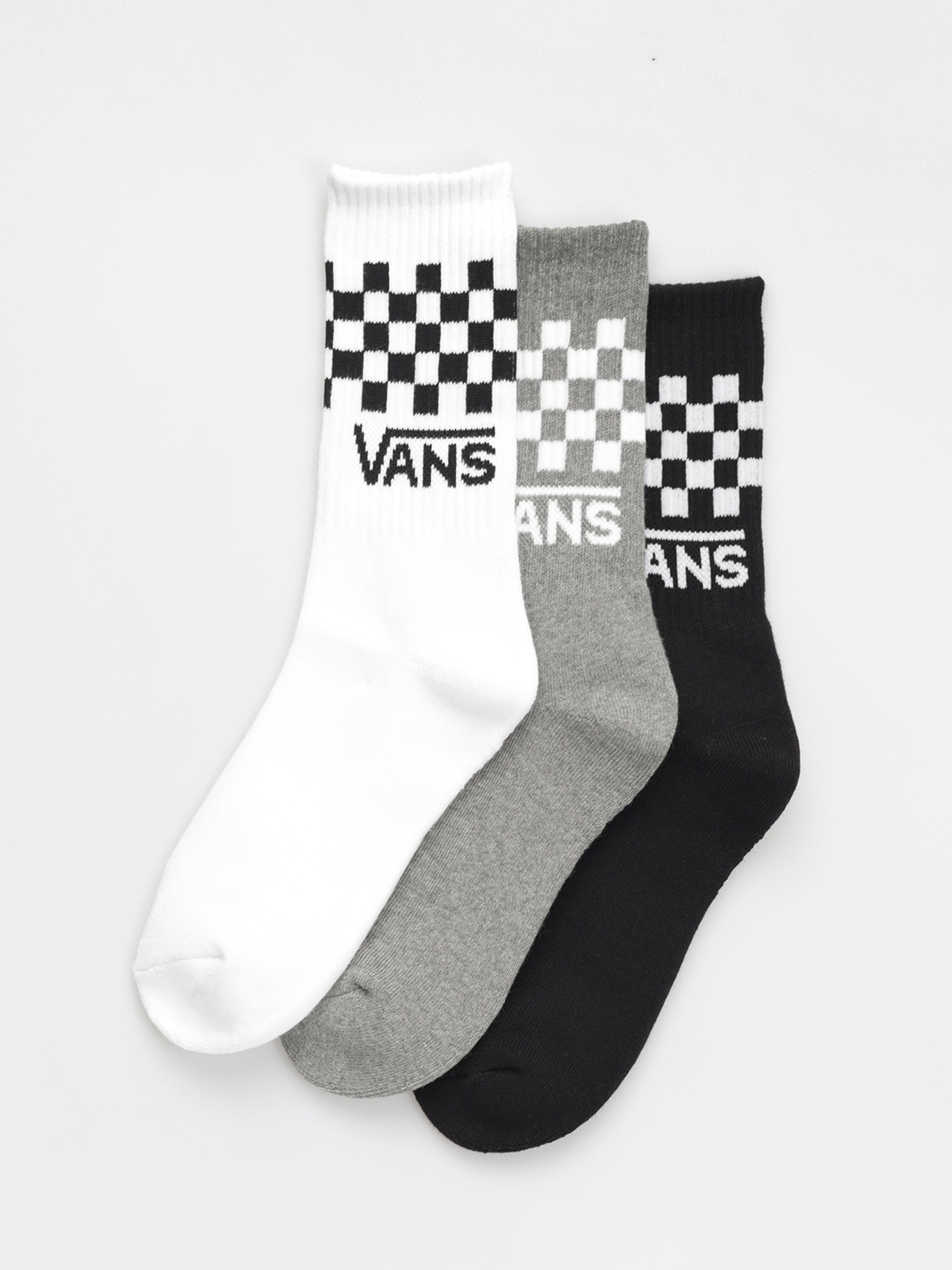 Ponožky Vans Classic Check Crew Wmn (black/white)