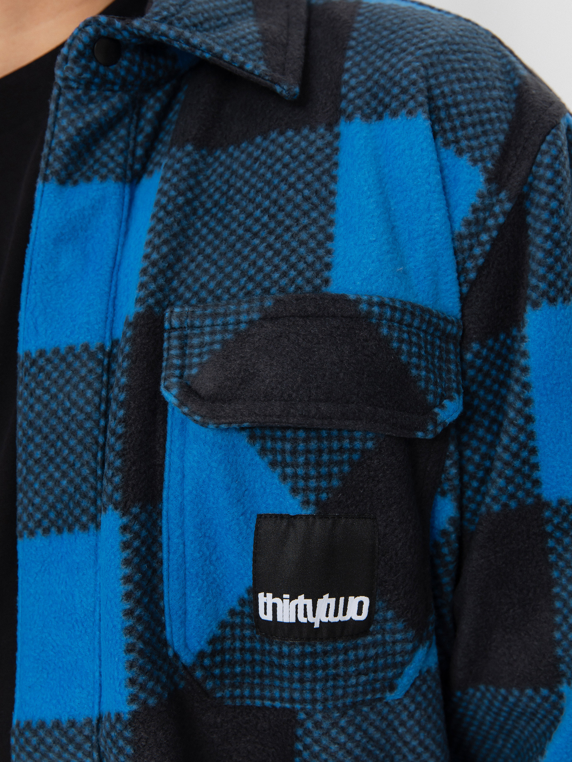 Košeľa ThirtyTwo Rest Stop Shirt (blue/grey)