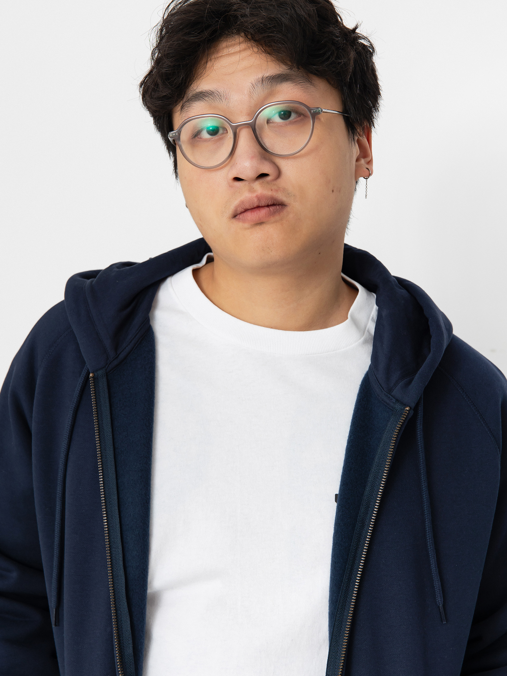 Mikina s kapucňou Carhartt WIP Chase ZHD (mizar/gold)