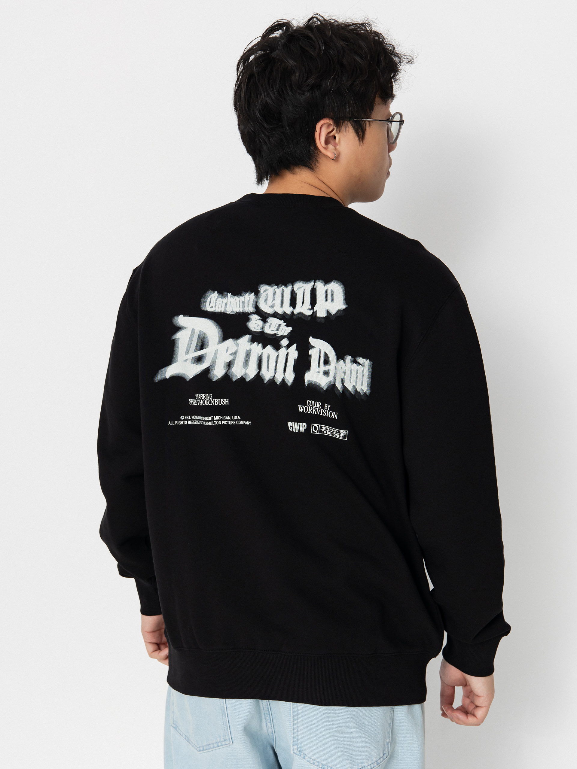 Mikina Carhartt WIP Greatest Flicks (black)