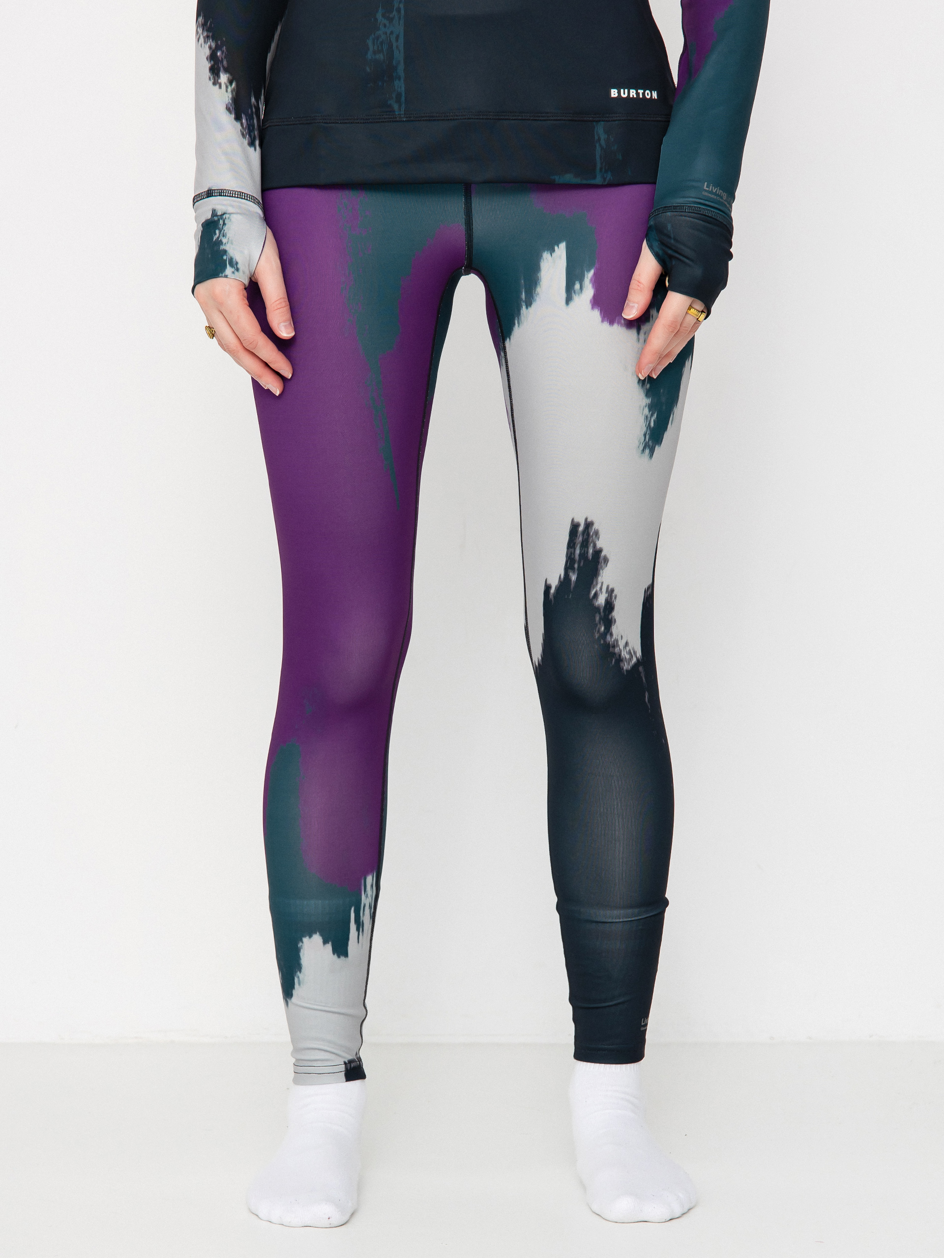 Termolegíny Burton Lightweight X Wmn (silver sconce/forest chalk)