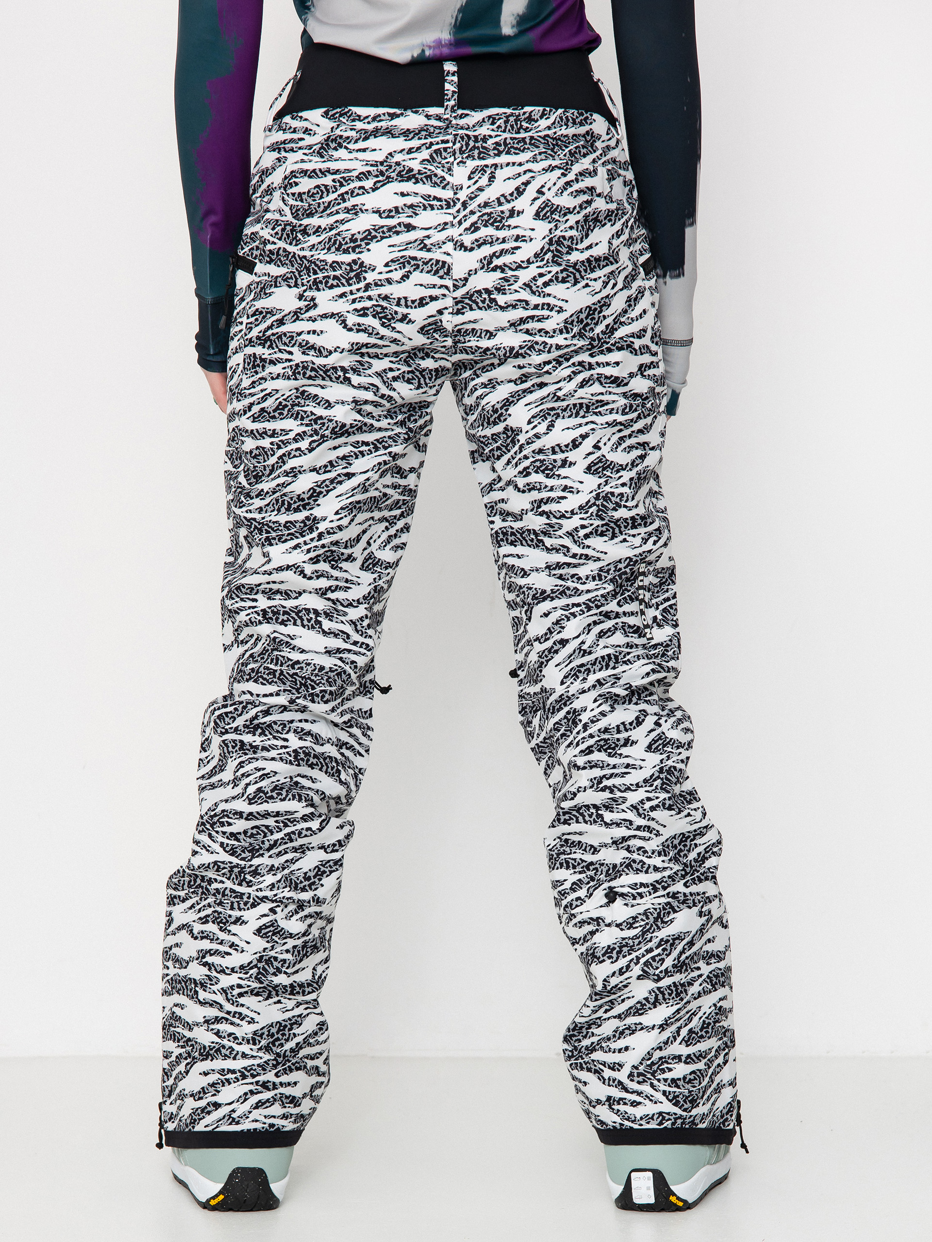 Dámske Snowboardové nohavice Burton Marcy High Rise High Stretch (zebra camo)