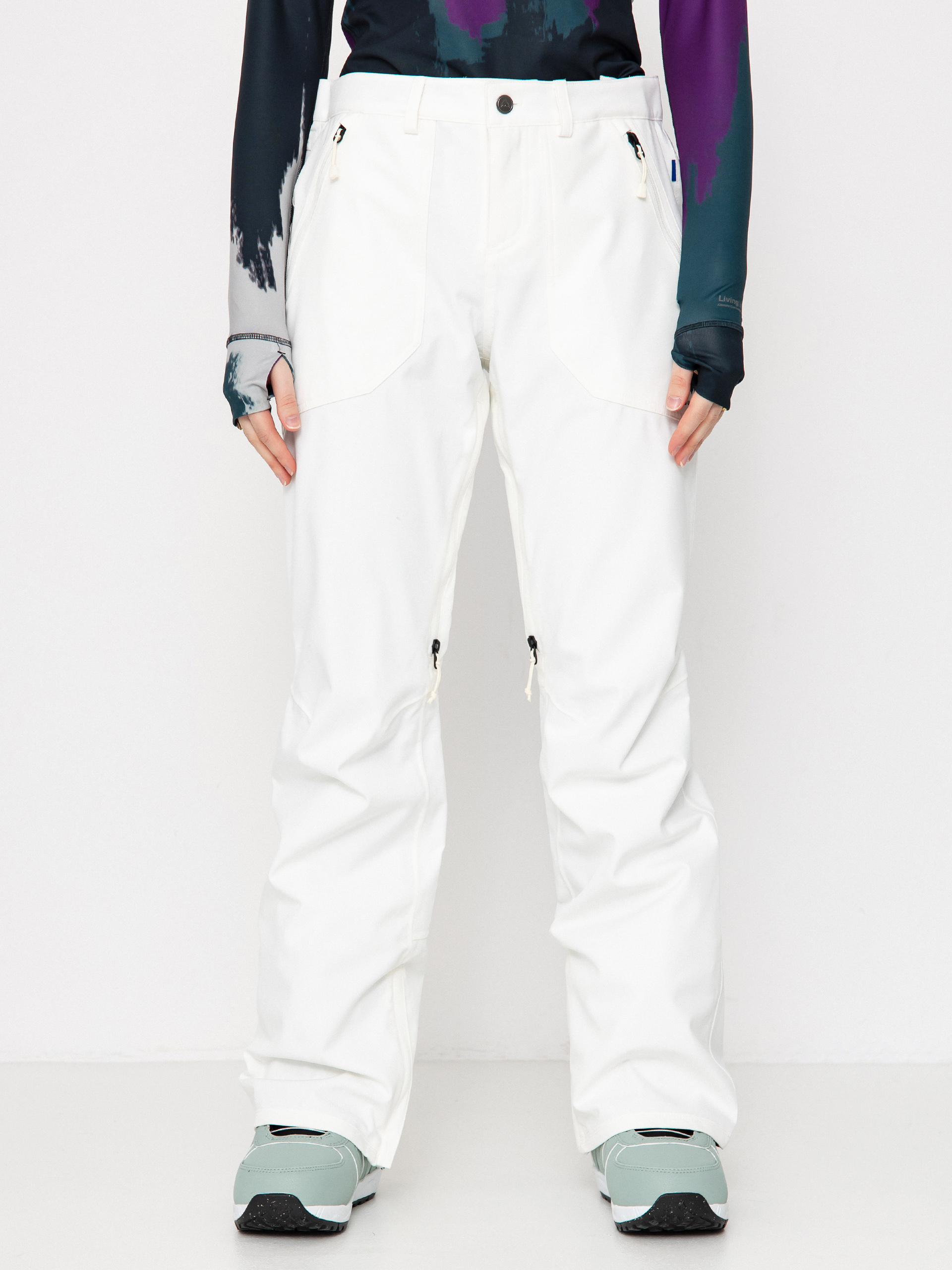 Snowboardovu00e9 nohavice Burton Vida Stretch Wmn (stout white)