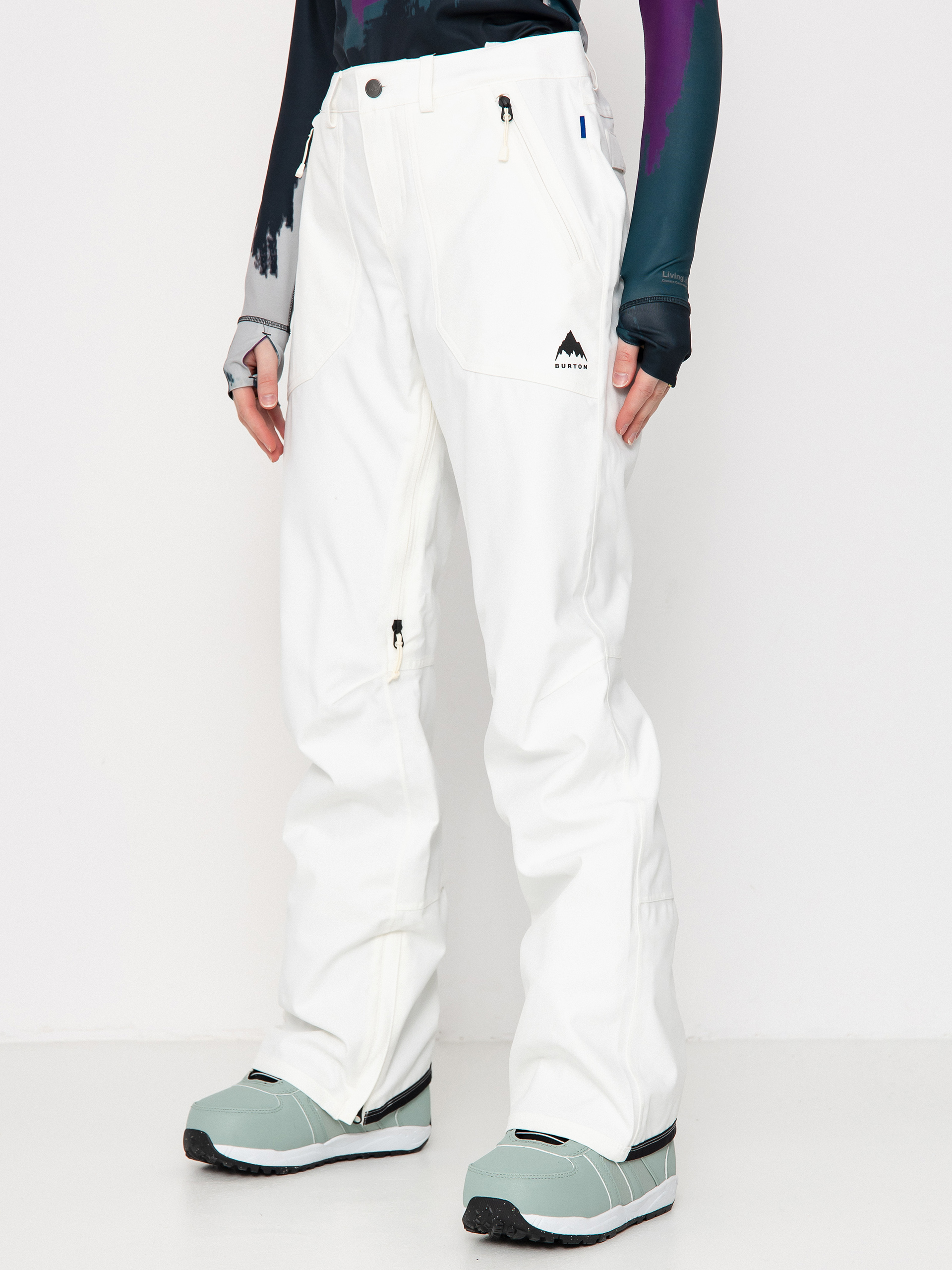 Dámske Snowboardové nohavice Burton Vida Stretch (stout white)